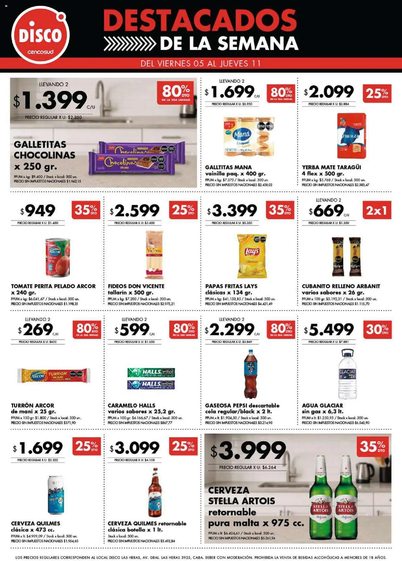 Disco - Ofertas | Córdoba │ válido desde el 04.12.2025 | Página: 8 | Productos: Botella, Galletitas, Cerveza, Turrón