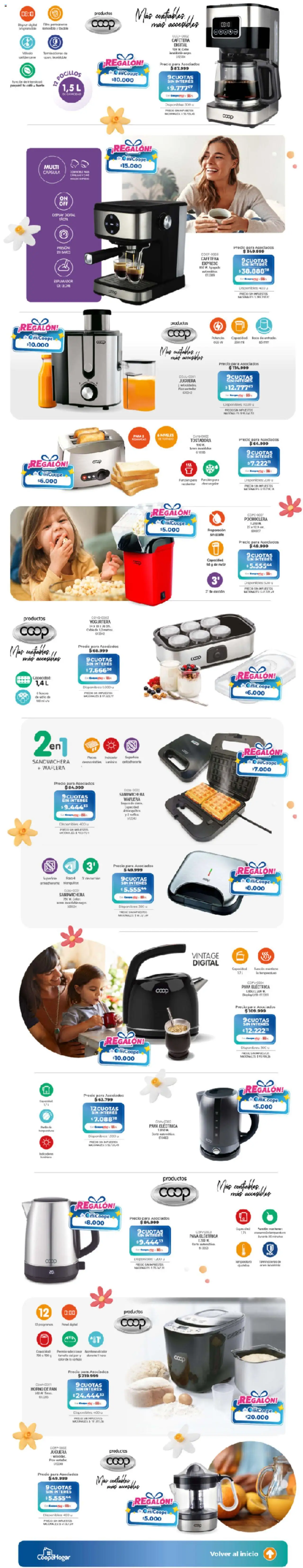 Cooperativa Obrera - Hogar │ válido desde el 04.09.2025 | Página: 13 | Productos: Waflera, Pava, Leche, Pava eléctrica