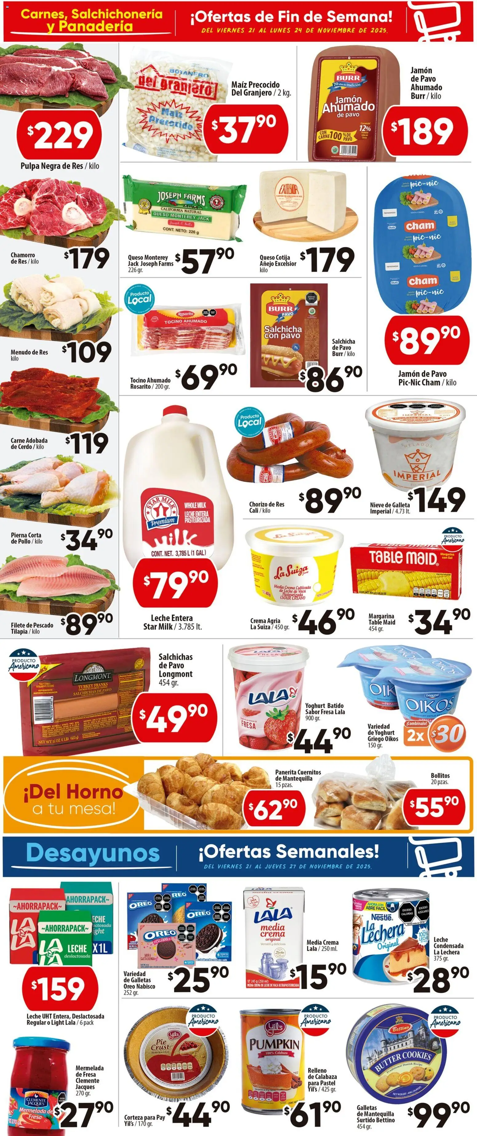 Nuevas ofertas de Calimax válidas en toda la República Mexicana desde el 21.11.2025. ¡Encuentra las mejores ofertas en Calimax folleto Mexicali y SLRC! | Página: 2 | Productos: Fresa, Mantequilla, Queso, Res