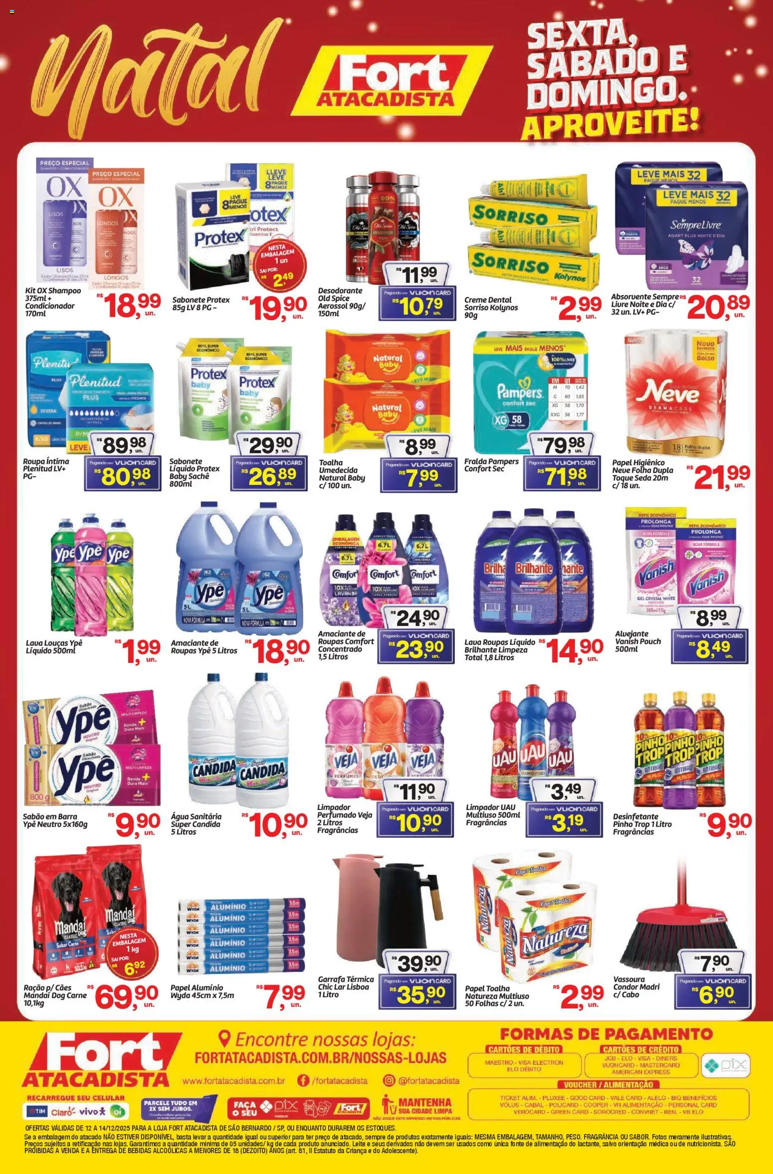 Fort Atacadista Folheto - válido de 12.12.2025 | Página: 4 | Produtos: Sabão em barra, Creme dental, Vanish, Vassoura