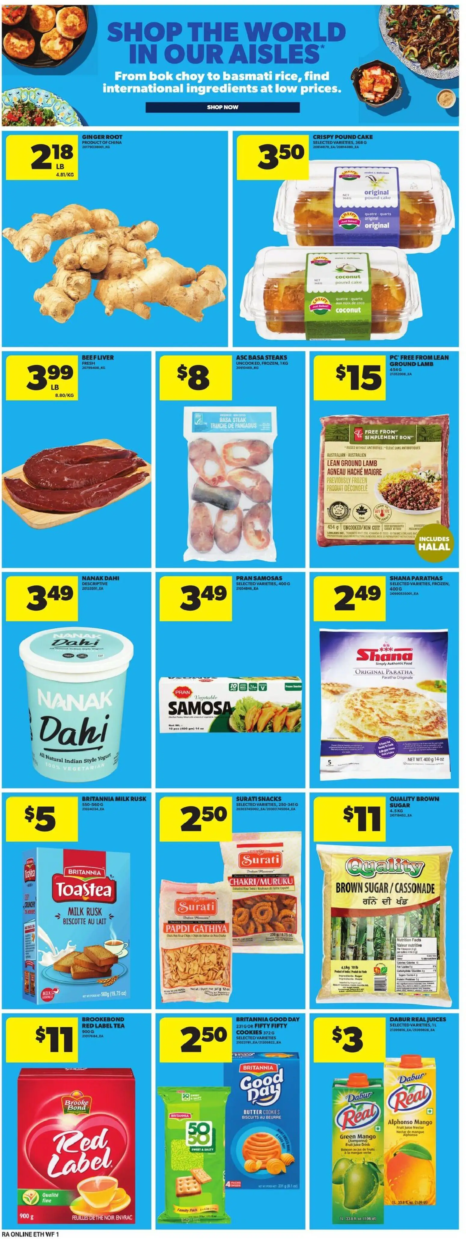 Atlantic Superstore flyer valid from 15.01.2026 | Page: 14 | Products: Tea, Cookies, Butter, Yogurt