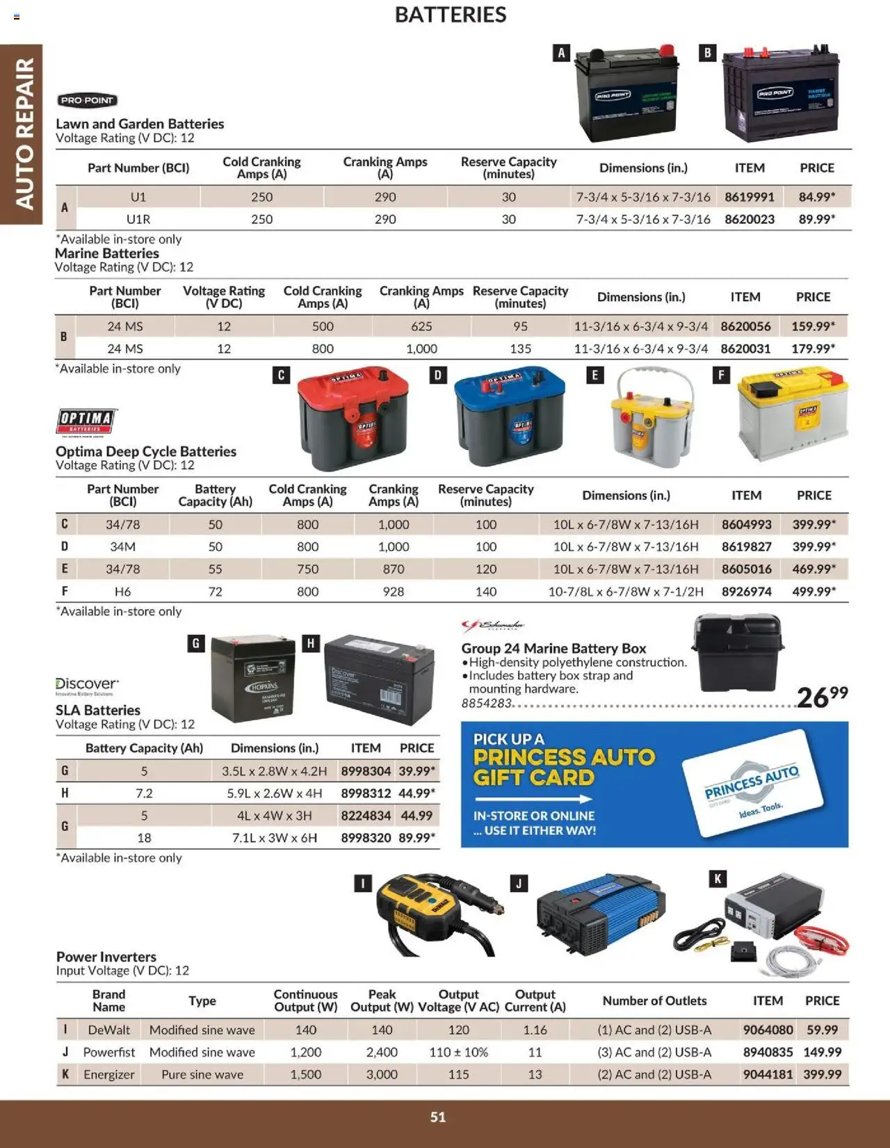Princess Auto flyer valid from 16.04.2025 | Page: 53 | Products: Box, Battery