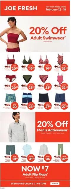 Preview of Atlantic Superstore weekly flyer / circulaire from shop Atlantic Superstore valid from 12.02.2026 | Page: 23 | Products: Swimsuit, Shirt