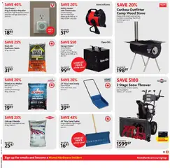 Preview of Home Hardware weekly flyer / circulaire from shop Home Hardware valid from 18.12.2025 | Page: 13 | Products: Stove, Fan, Brush, Oil