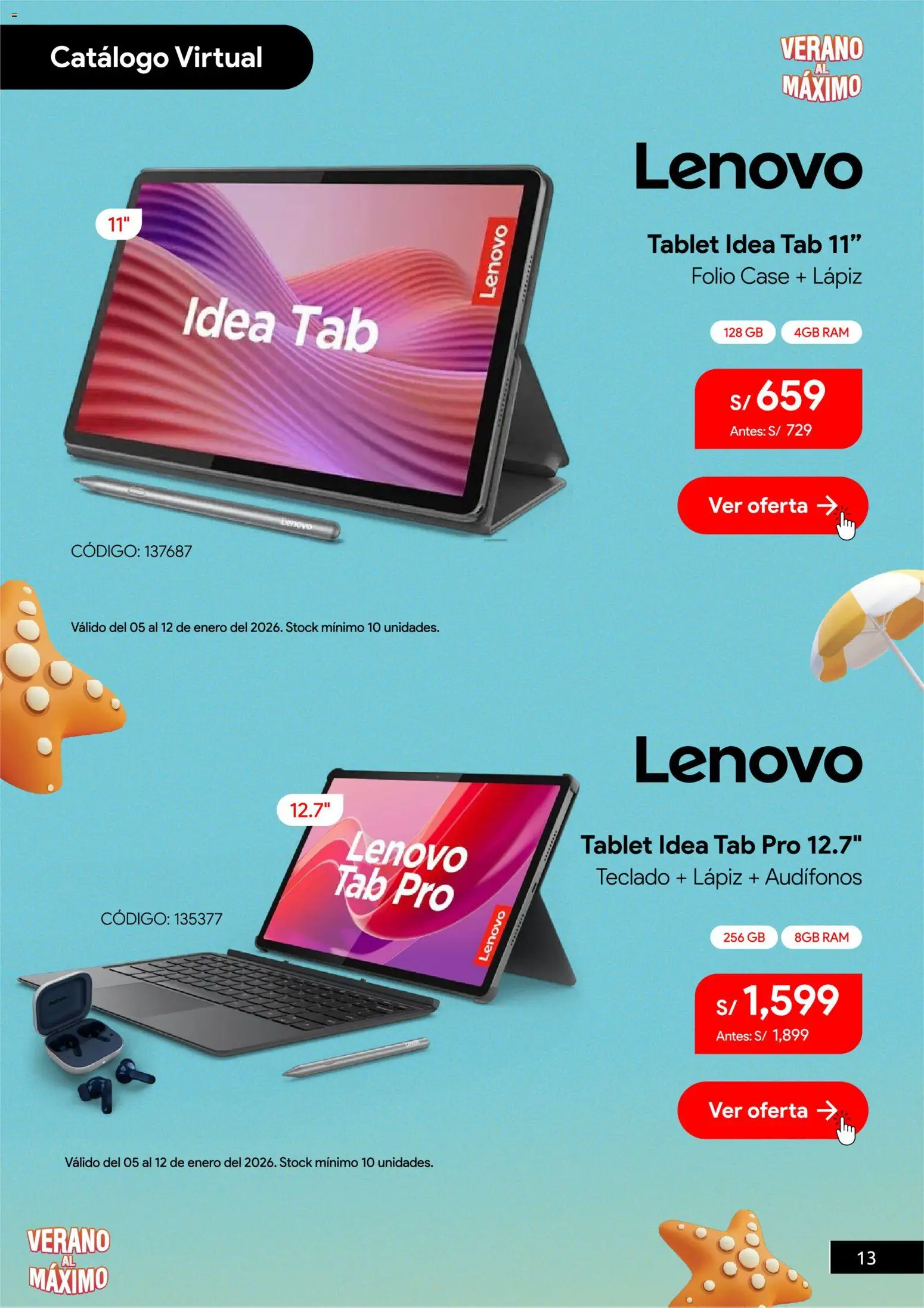 Catálogo Hiraoka válido desde 05.01.2026 | Página: 14 | Productos: Teclado, Audífonos