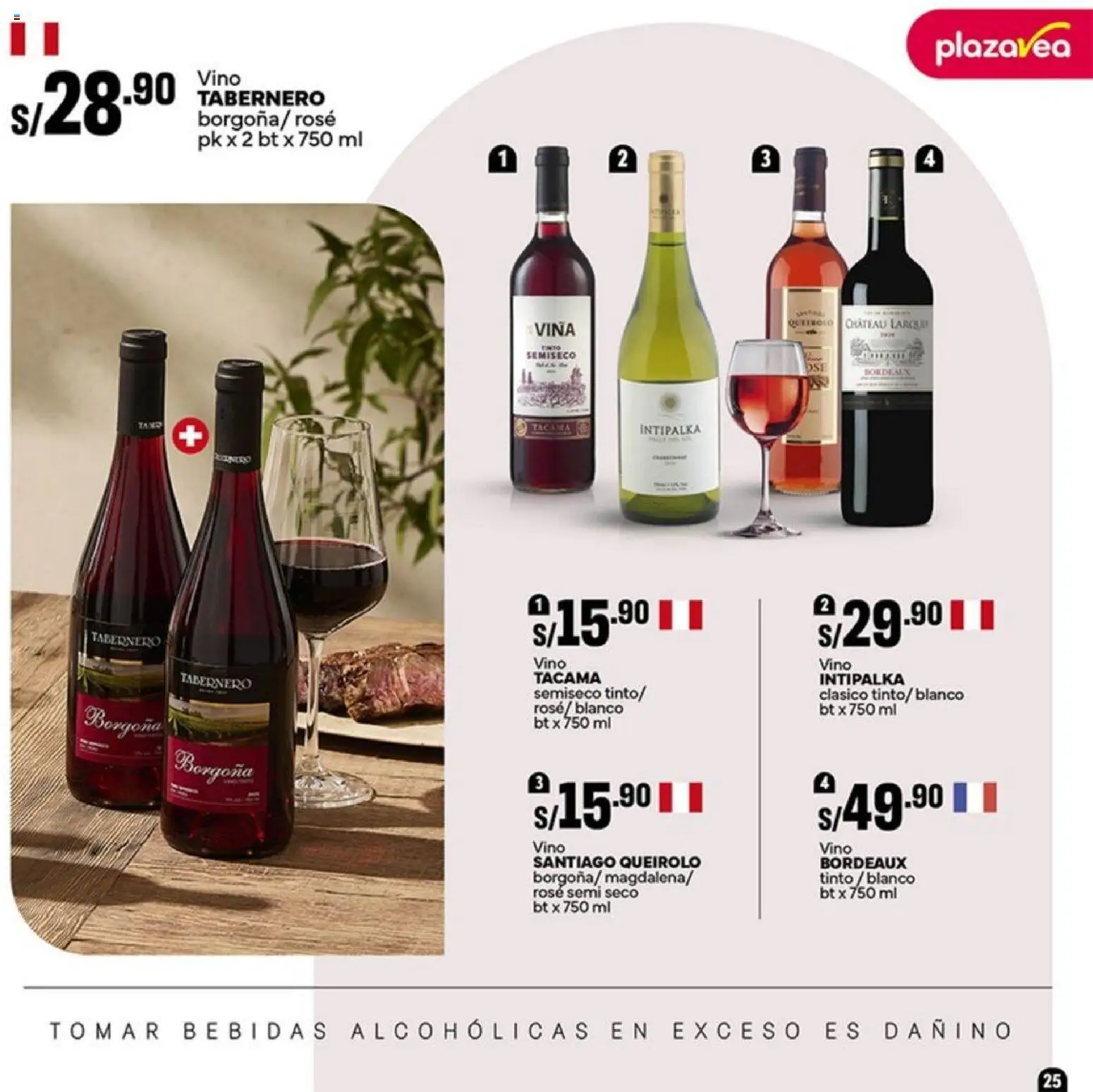 Catálogo Plaza Vea válido desde 16.01.2026 | Página: 25 | Productos: Vino