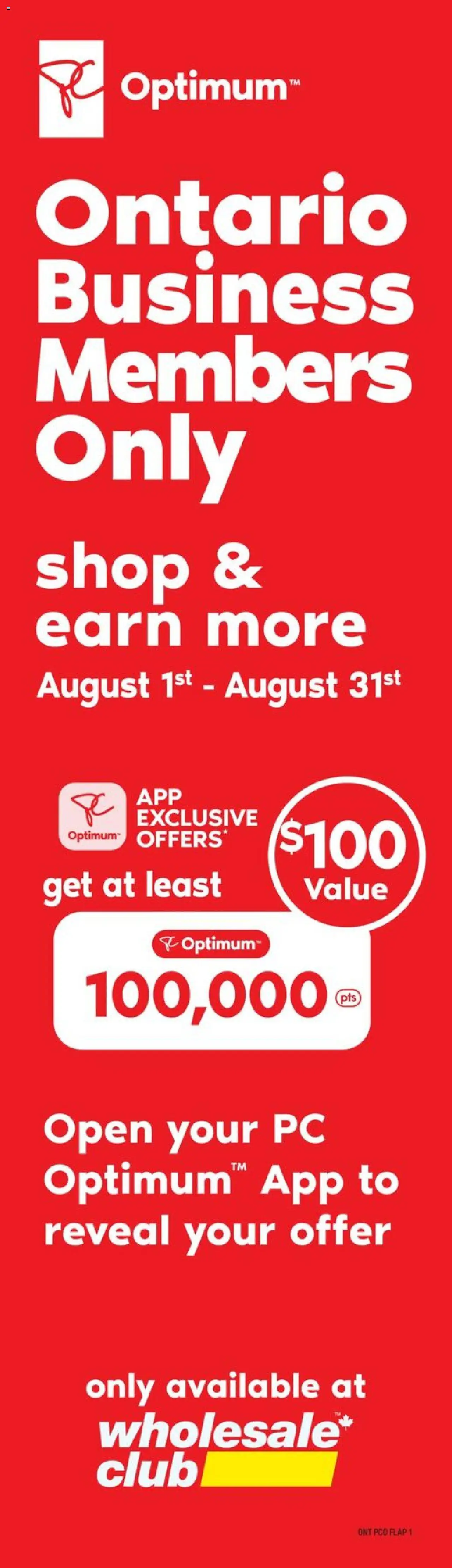 Wholesale Club flyer valid from 31.07.2025 | Page: 1 | Products: PC