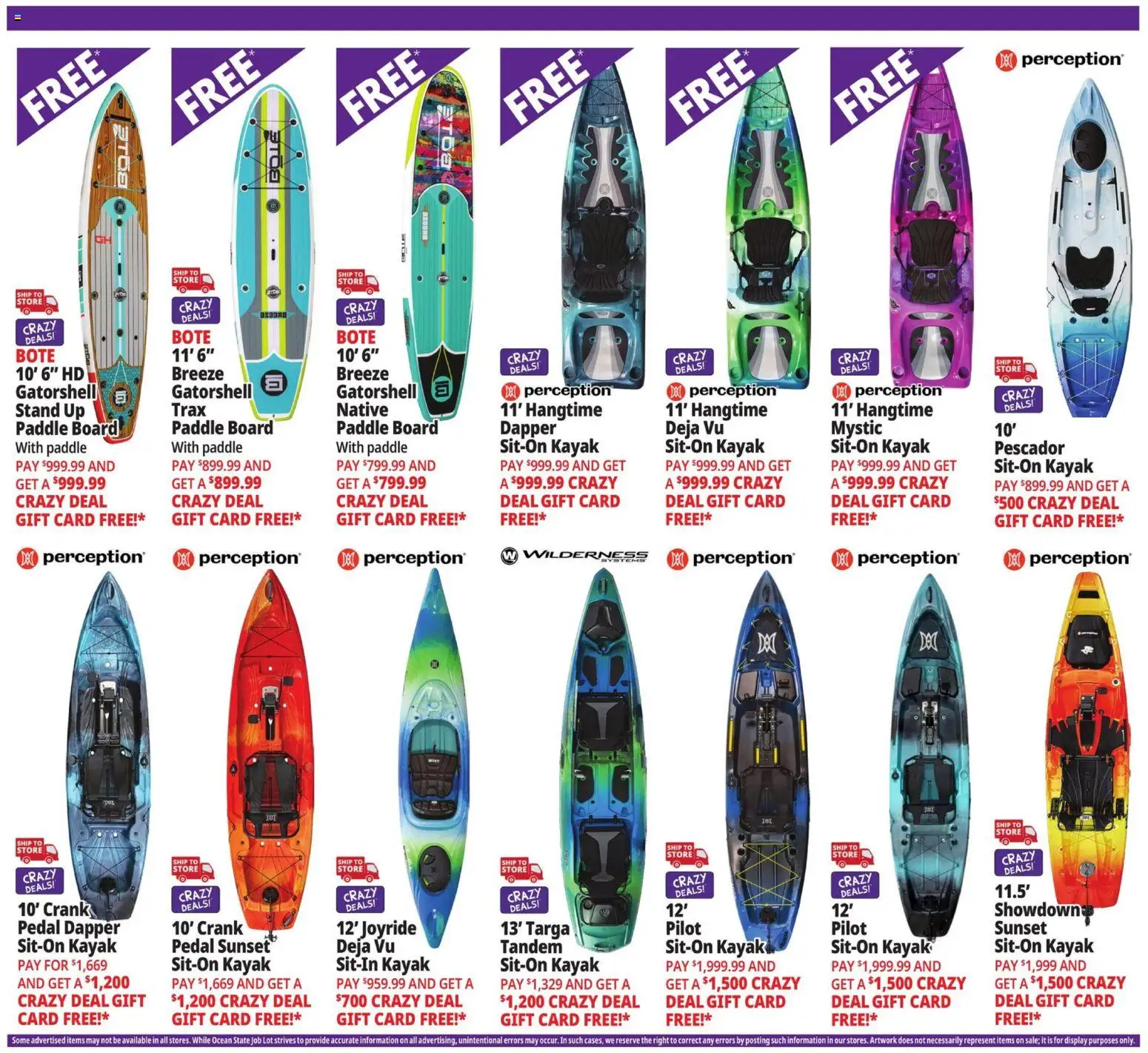 Ocean State Job Lot Weekly Ad - PA - valid from 26.03.2026 | Page: 22 | Products: Kayak