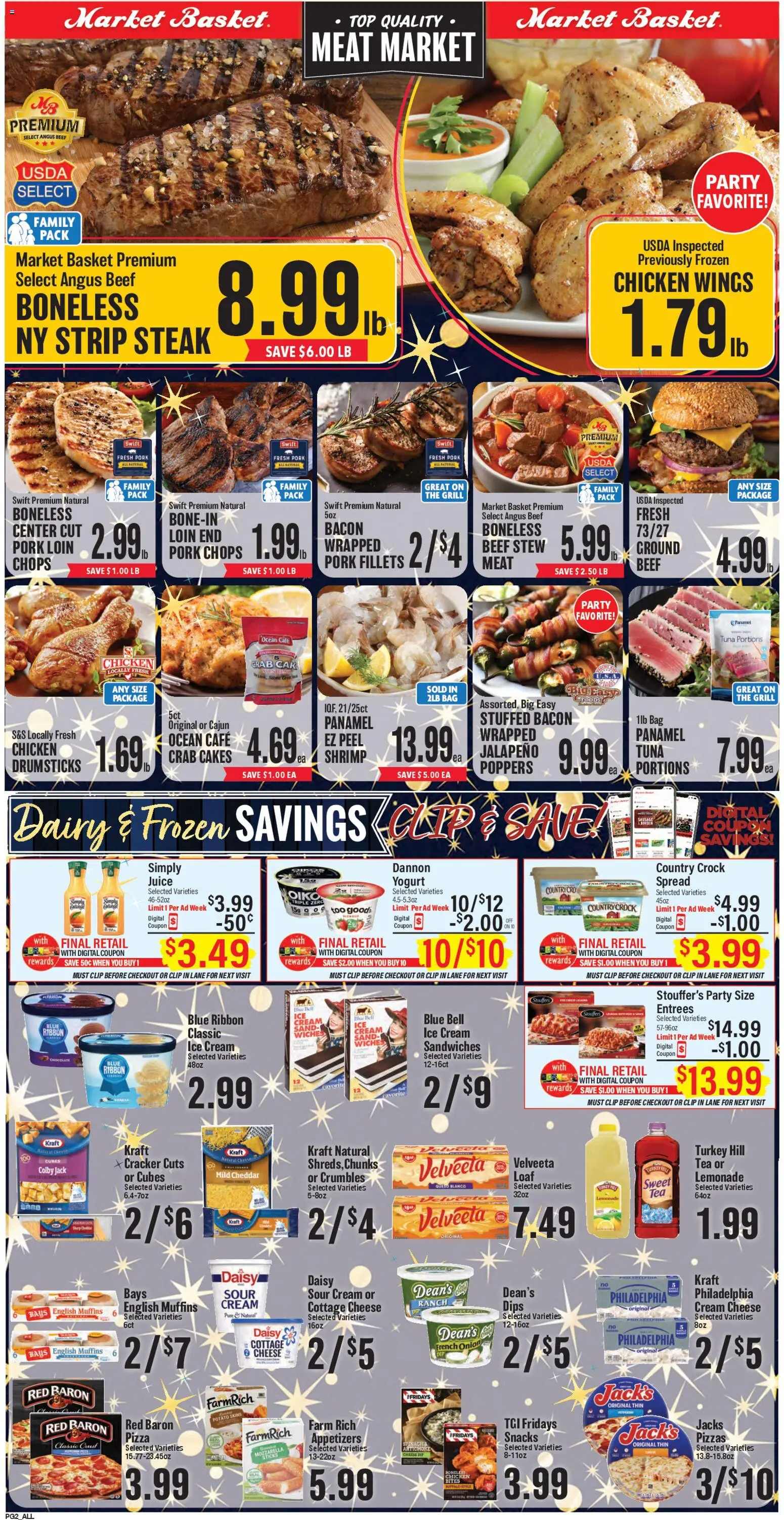 Market Basket Weekly Ad - valid from 26.12.2025 | Page: 2 | Products: Clip, Cream, Cottage cheese, Ice cream