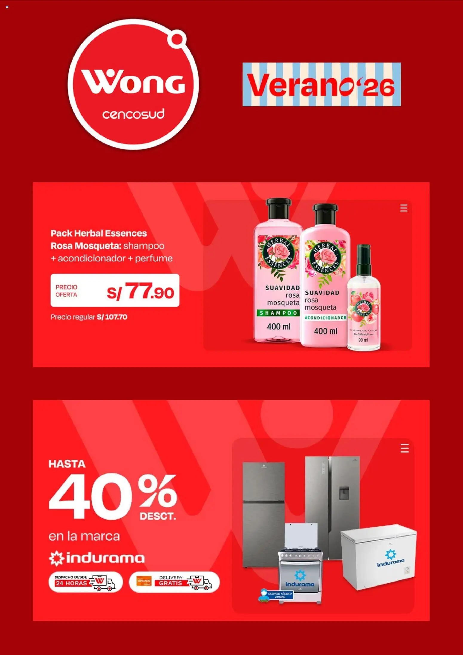 Catálogo Wong válido desde 13.04.2026 | Página: 6 | Productos: Shampoo, Acondicionador, Perfume