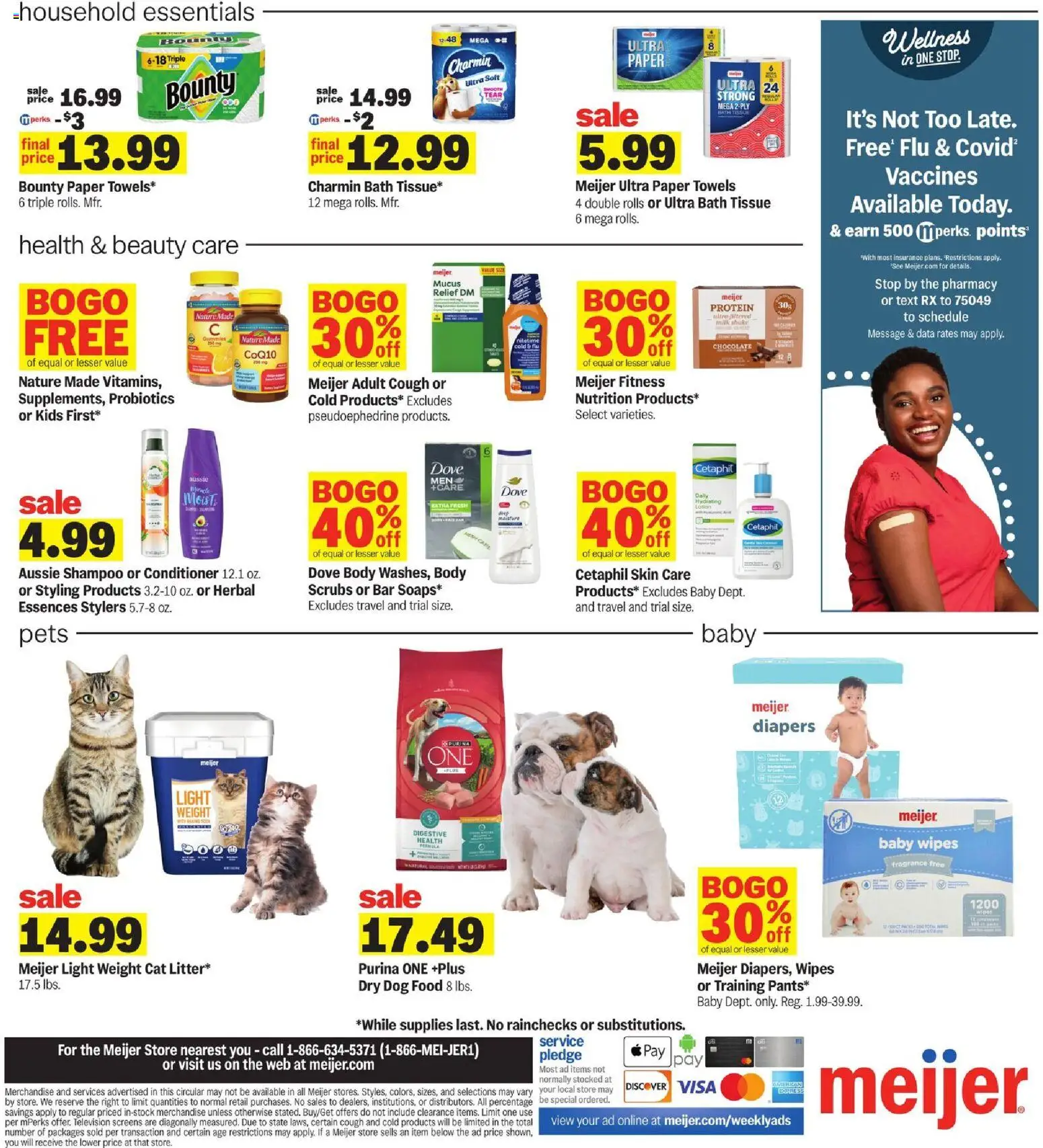 Meijer Weekly Ad - MI - valid from 14.01.2026 | Page: 5 | Products: Probiotics, Shampoo, Chocolate, Weight