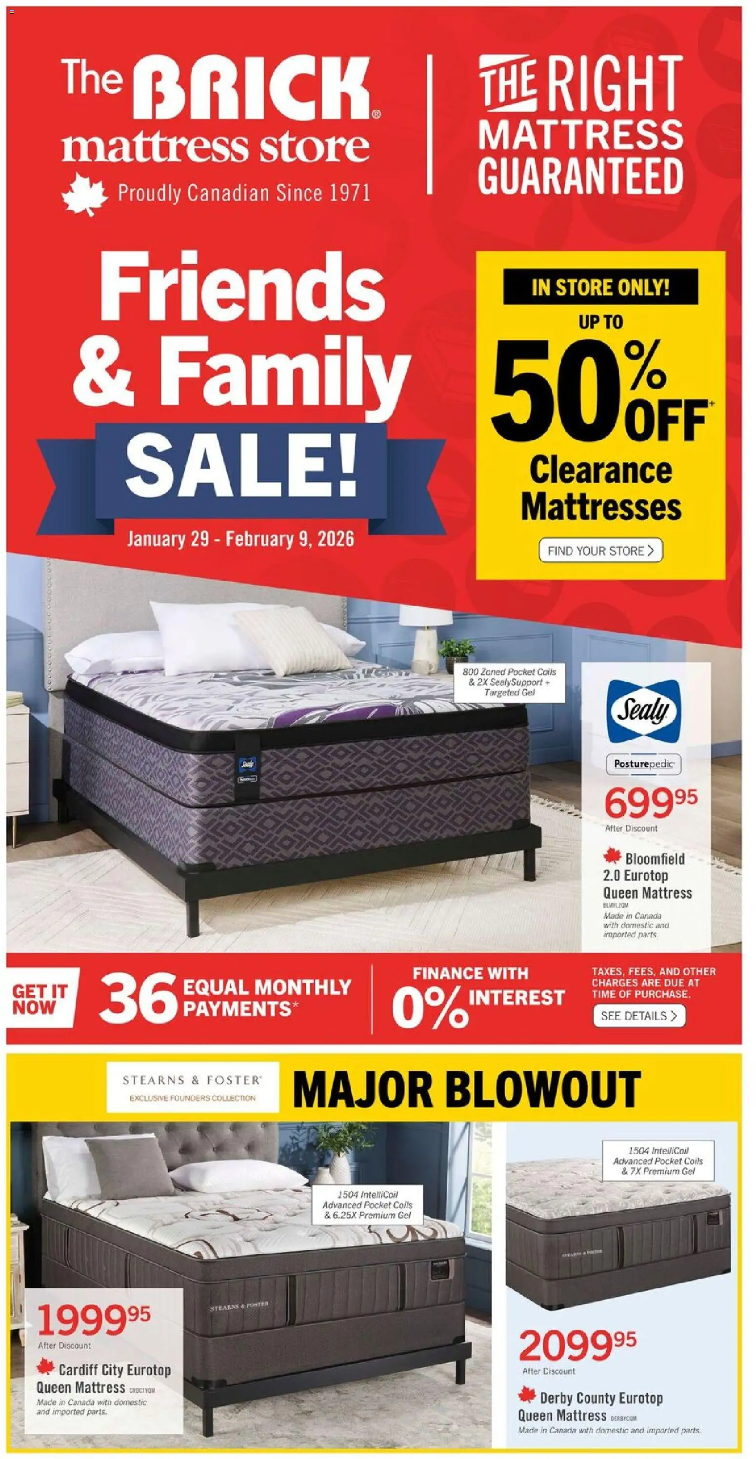 The Brick flyer valid from 29.01.2026 | Page: 2 | Products: Mattress
