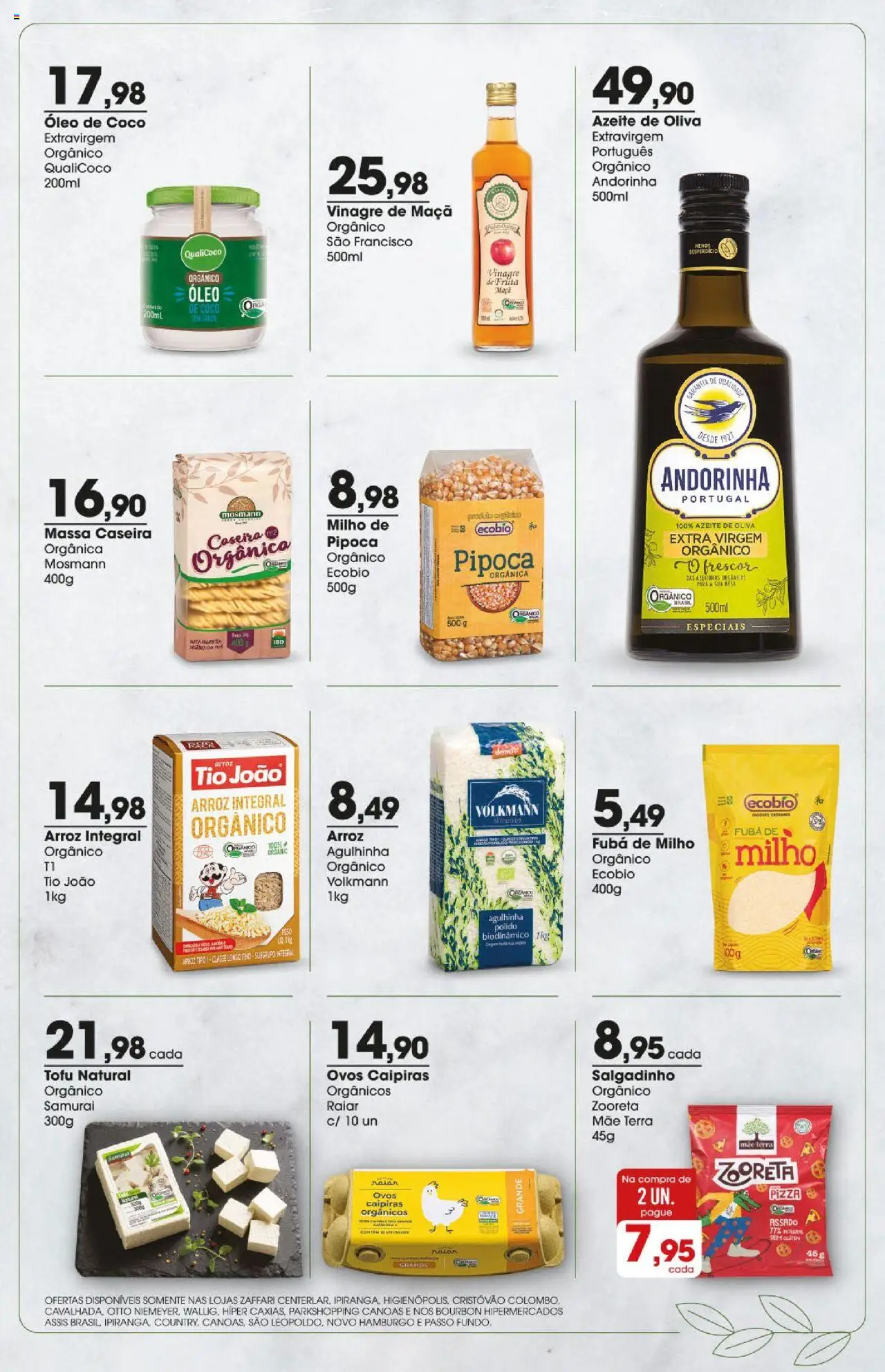 Zaffari Folheto - válido de 01.09.2025 | Página: 3 | Produtos: Coco, Fubá, Bourbon, Massa