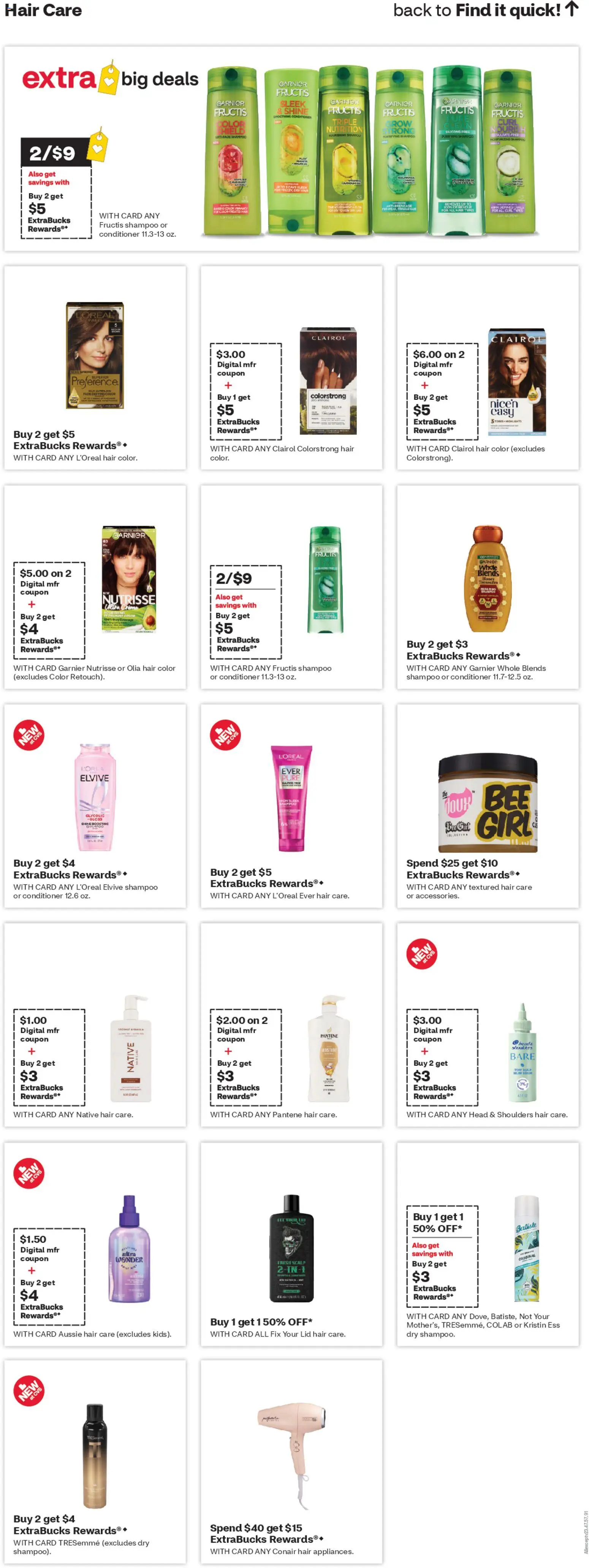 CVS Pharmacy Weekly Ad - valid from 01.02.2026 | Page: 12 | Products: Shampoo, Conditioner, Hair color