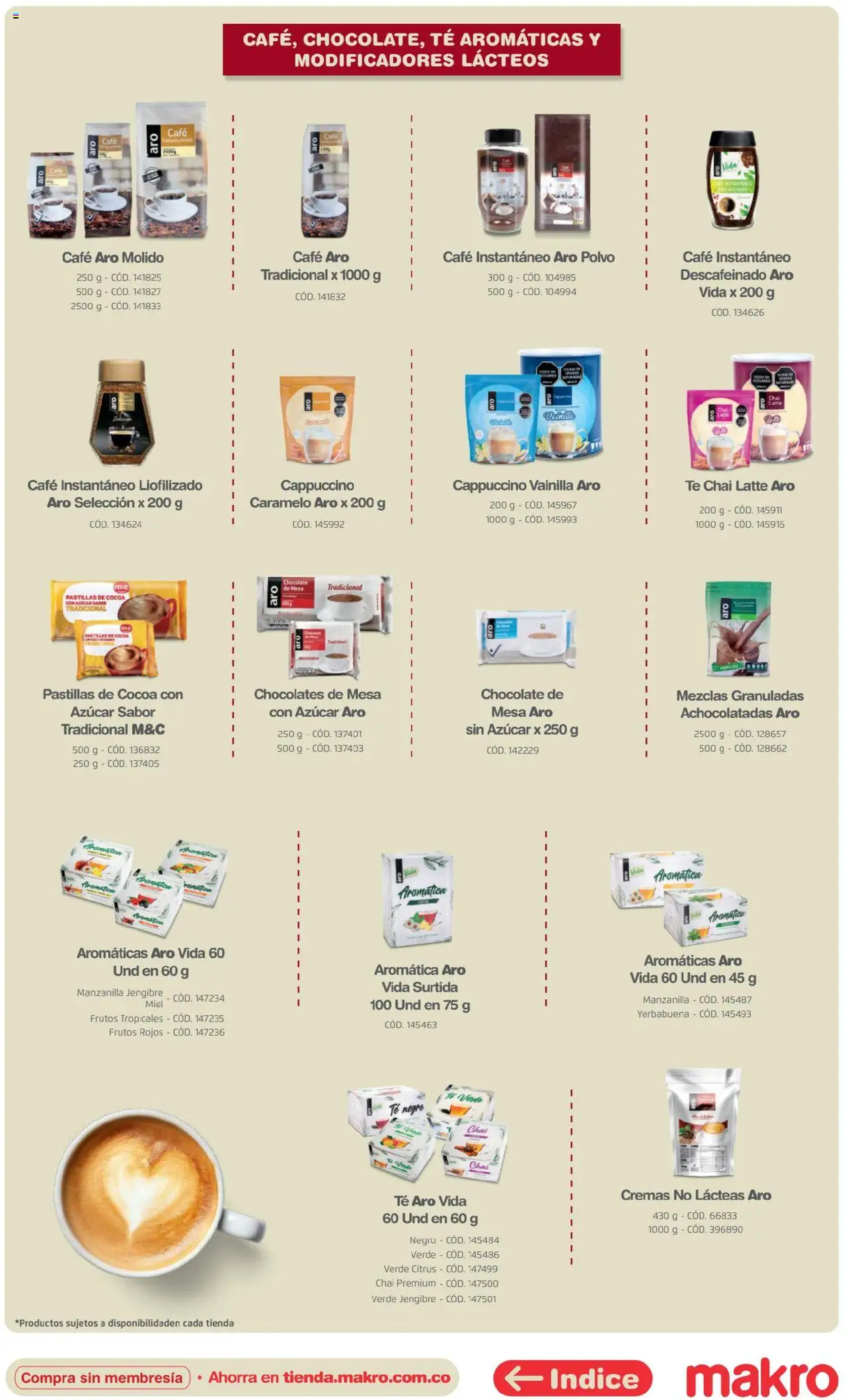 Makro revista - valida desde el 16.04.2025 | Página: 33 | Productos: Chal, Azucar, Arveja, Café