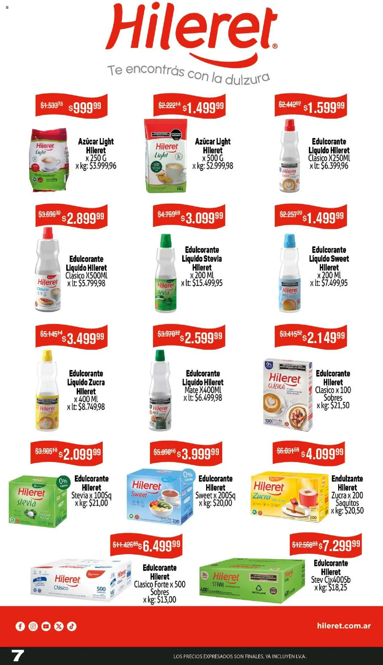 Makro ofertas │ válido desde el 16.10.2025 | Página: 7 | Productos: Mate, Azucar, Edulcorante, Té