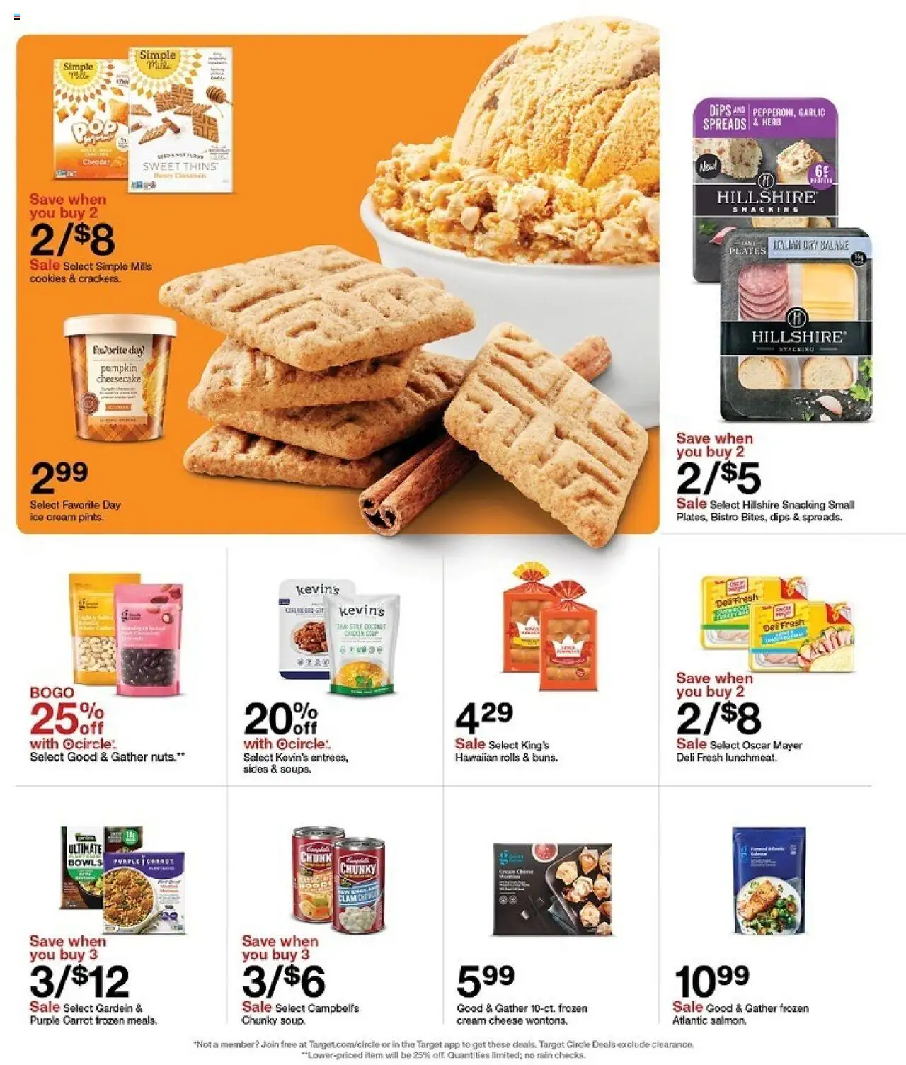 Target Weekly Ad - valid from 19.10.2025 | Page: 8 | Products: Cookies, Garlic, Pumpkin, Cheesecake