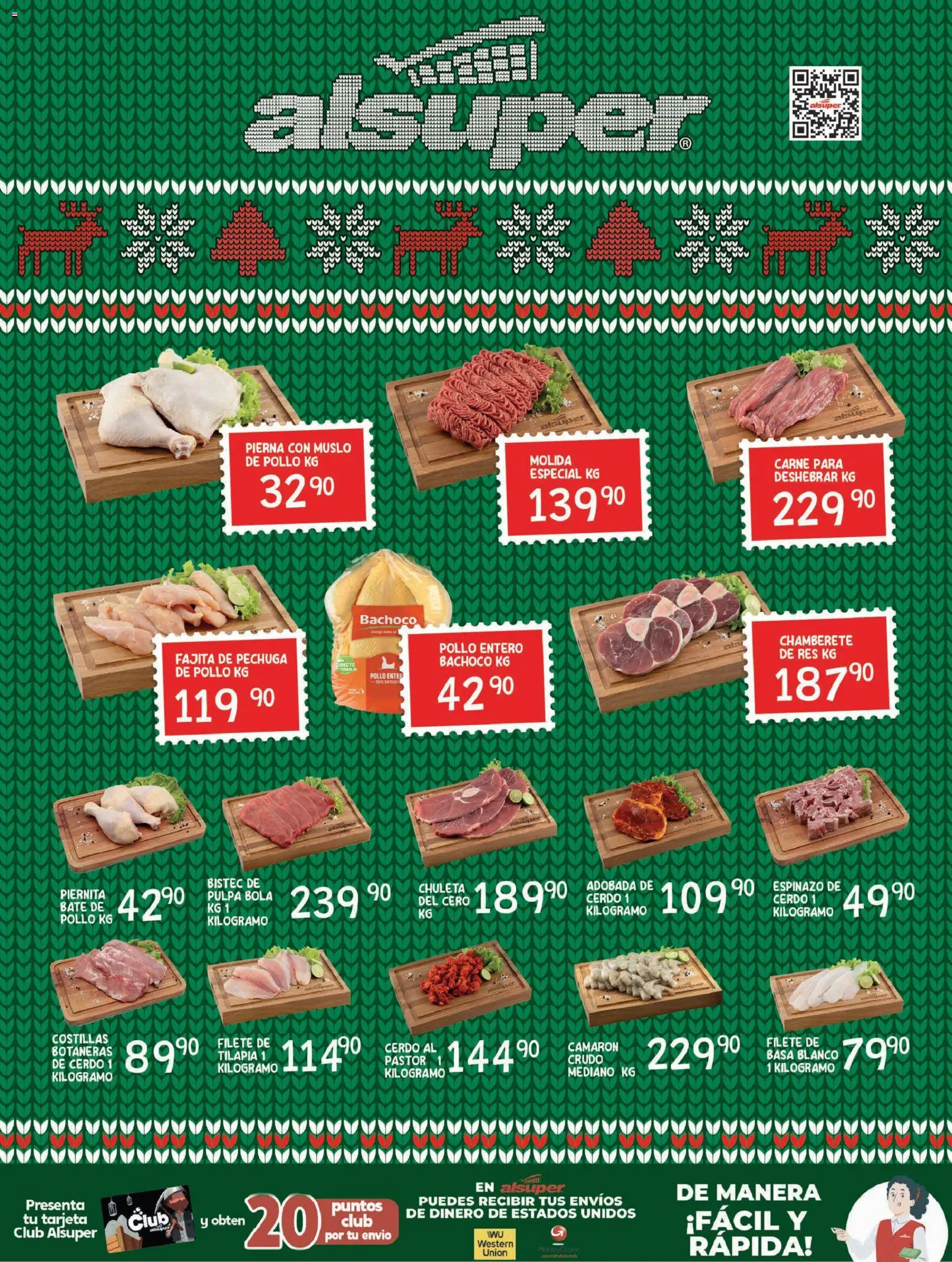 Nuevas ofertas de Alsuper válidas en toda la República Mexicana desde el 09.12.2025. ¡Encuentra las mejores ofertas en Alsuper folleto Zacatecas! | Página: 8 | Productos: Pollo, Cerdo, Res