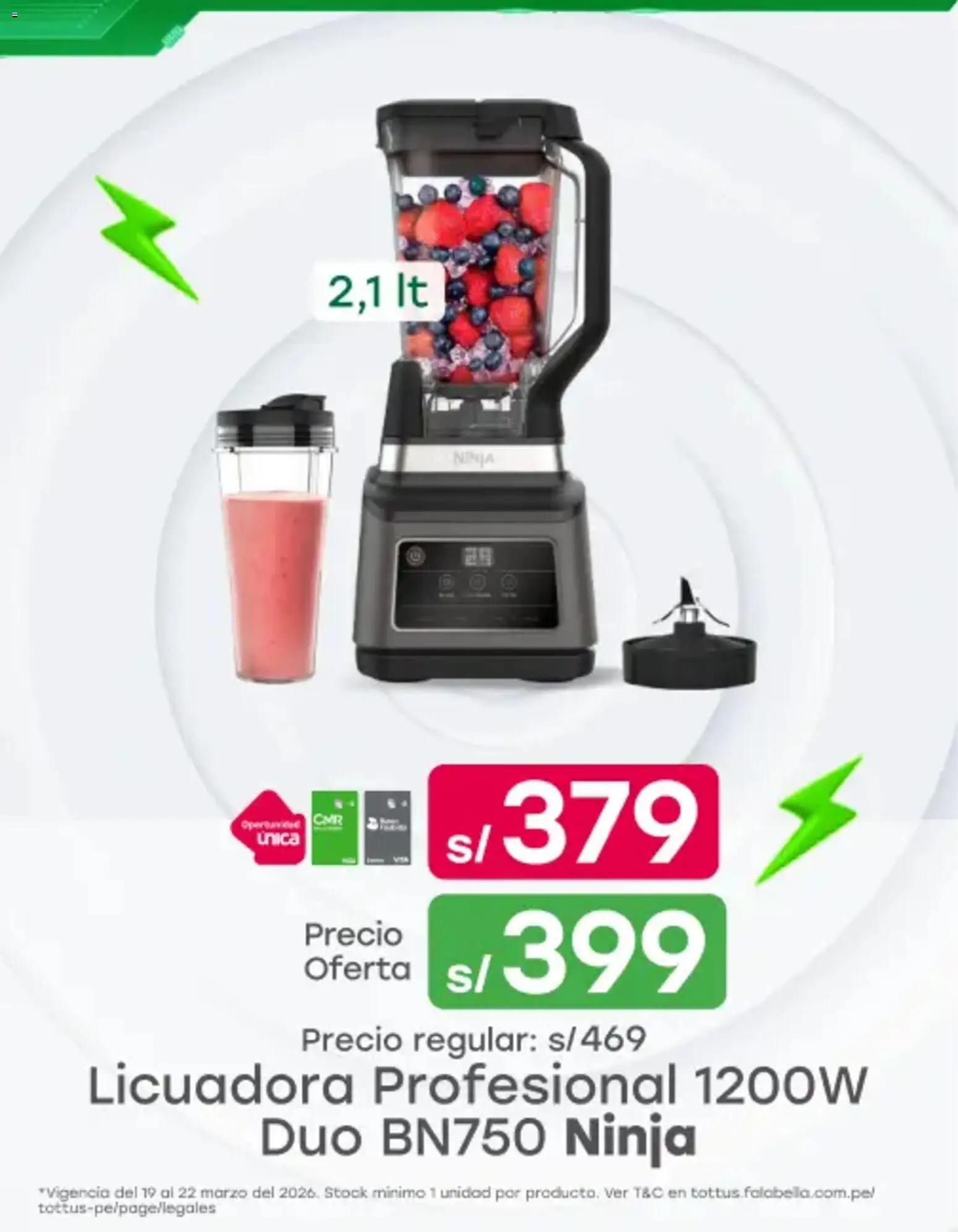 Catálogo Tottus válido desde 19.03.2026 | Página: 1 | Productos: Licuadora