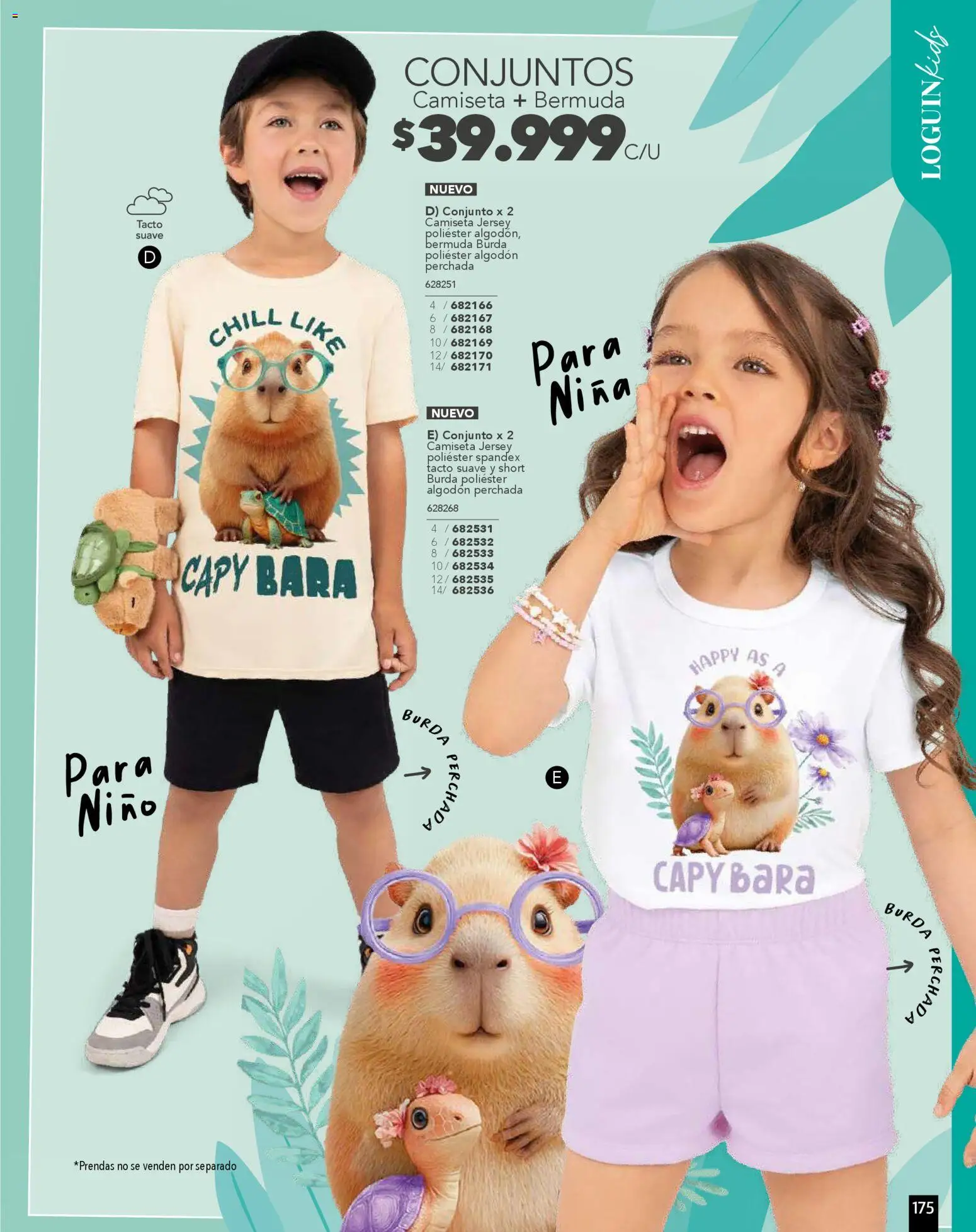 Pacifika revista - valida desde el 01.11.2025 | Página: 175 | Productos: Algodón, Bermuda, Short, Conjunto