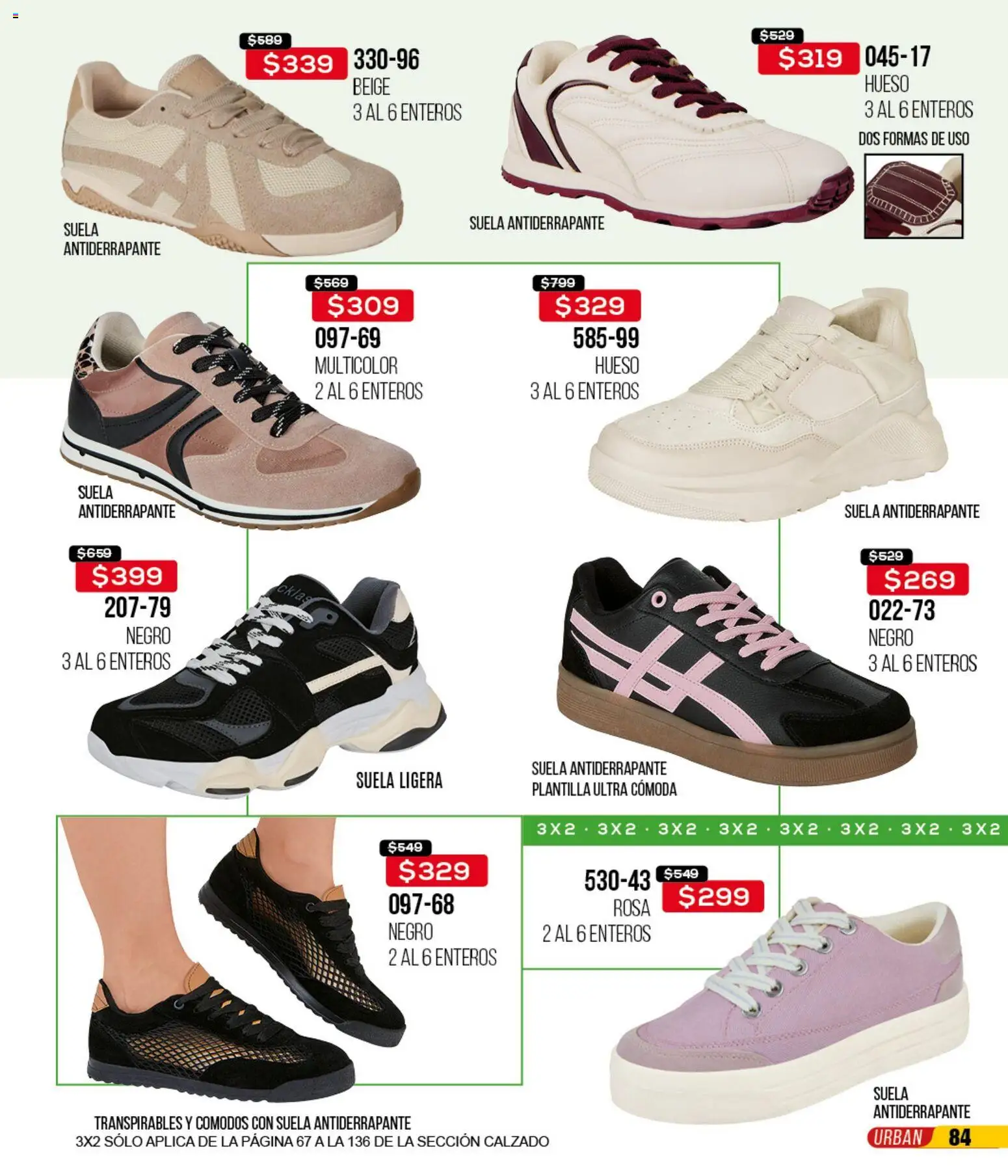 Nuevas ofertas de Cklass válidas en toda la República Mexicana desde el 14.04.2026. ¡Encuentra las mejores ofertas en Cklass catálogo 3X2 Digital Calzado! | Página: 85