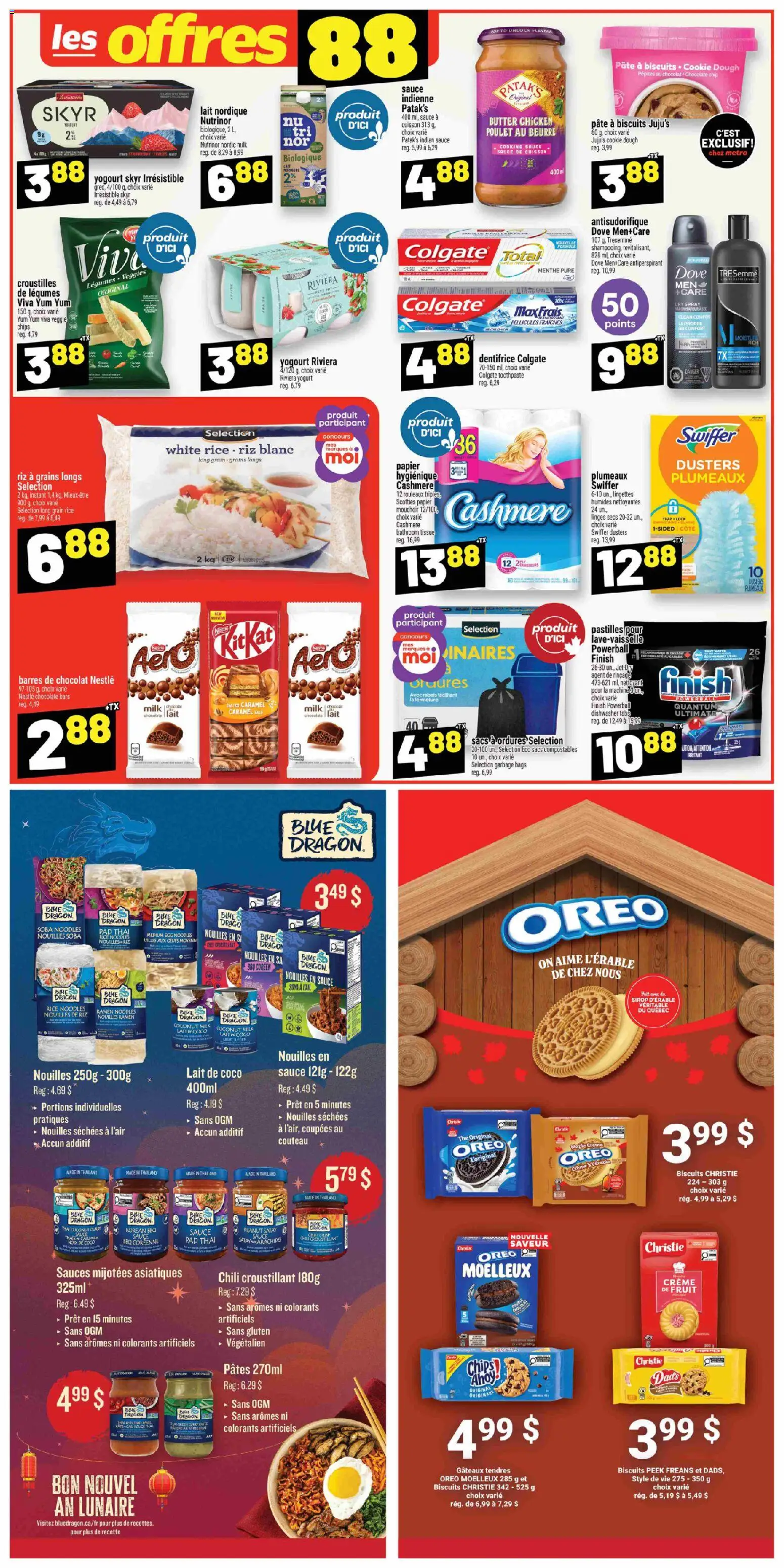 Metro flyer valid from 19.02.2026 | Page: 20 | Products: Noodles, Chips, Antiperspirant, Milk