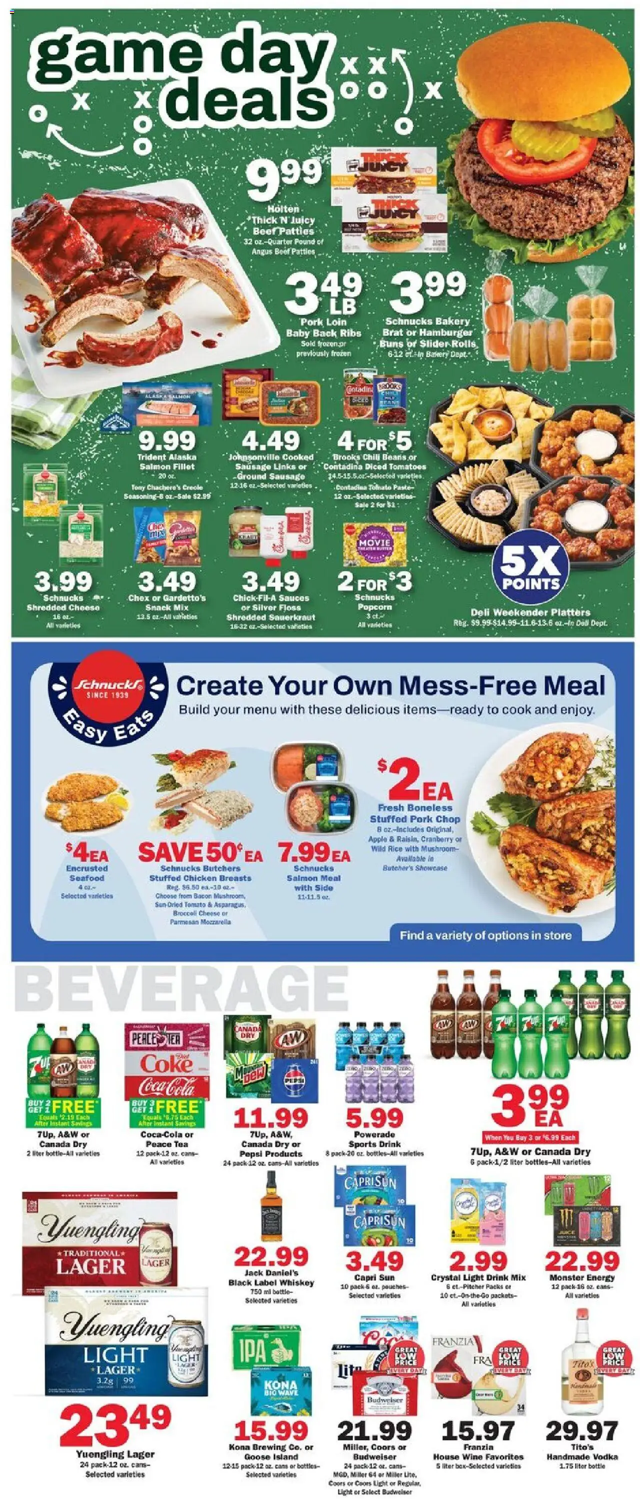 Schnucks Weekly Print Ad - IN - valid from 15.10.2025 | Page: 3 | Products: Broccoli, Rice, Vodka, Seafood