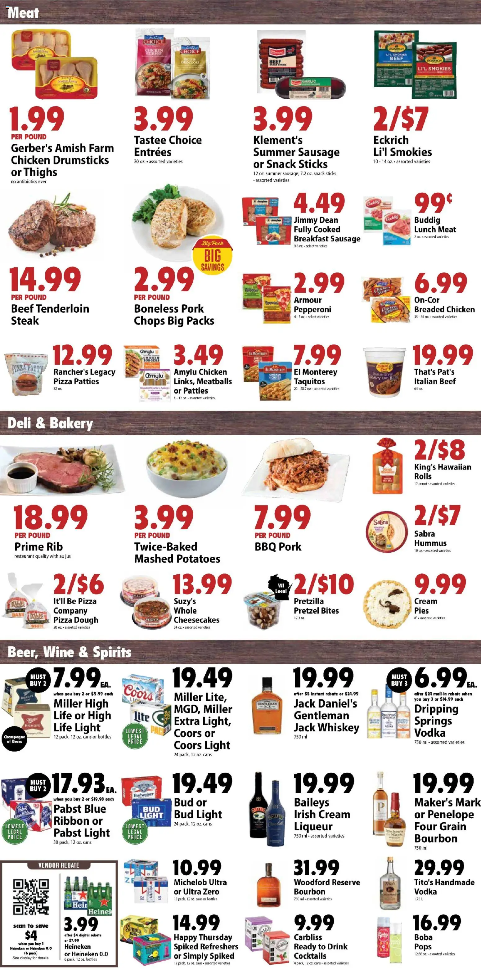 Festival Foods Weekly Ad - valid from 26.12.2025 | Page: 5 | Products: Vodka, Potatoes, Sausage, Garlic