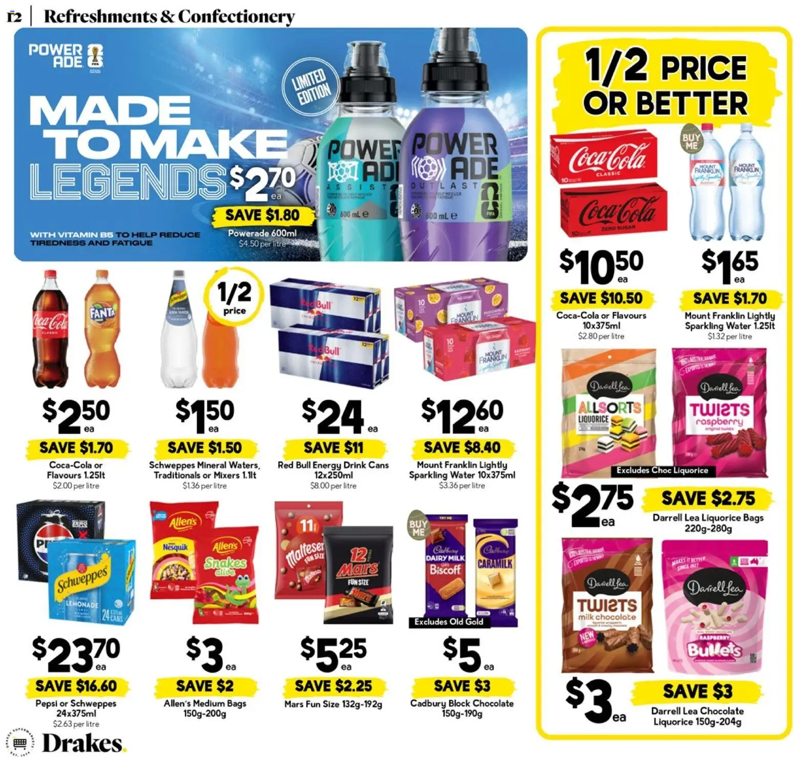 Drakes catalogue - valid from 25.03.2026 | Page: 12 | Products: Milk, Dairy, Coca Cola, Vitamin