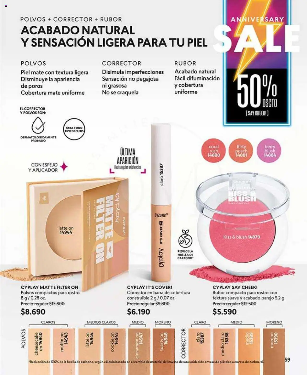 Catálogo CyZone Campaña 10 │ válido desde el 02.06.2025 | Página: 59 | Productos: Espejo, Mate, Corrector, Rubor