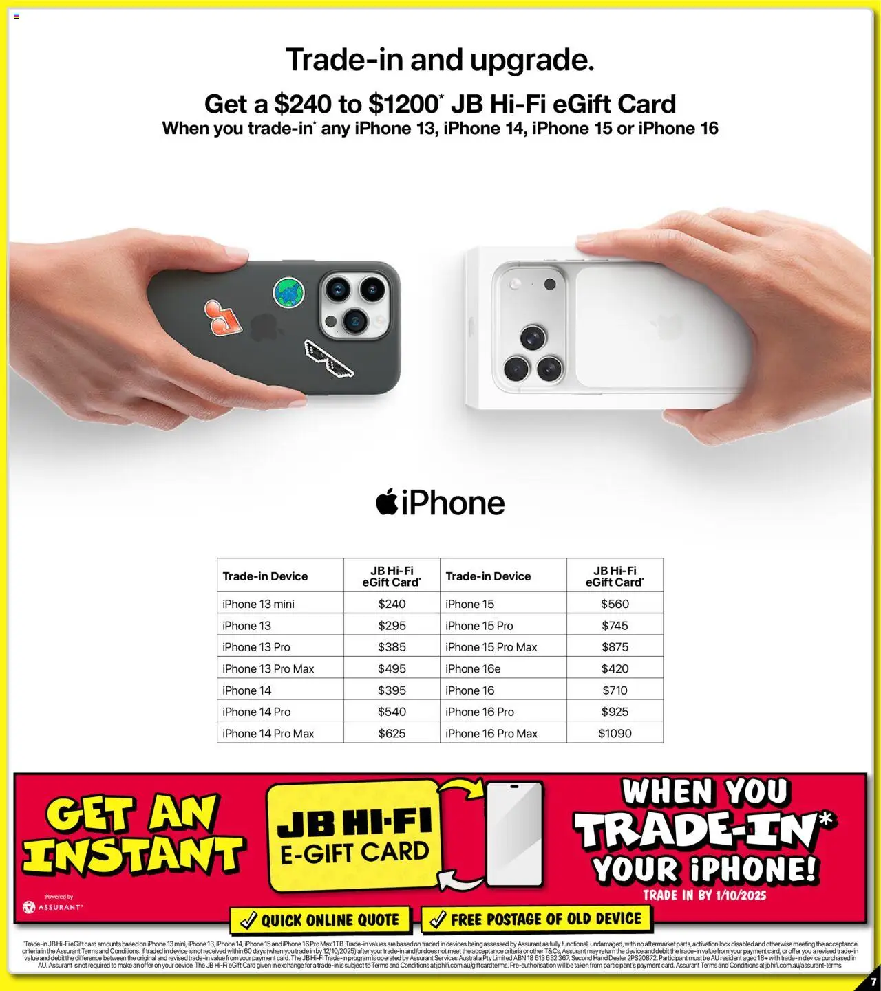 JB Hi-Fi catalogue - valid from 19.09.2025 | Page: 7 | Products: Device, Iphone