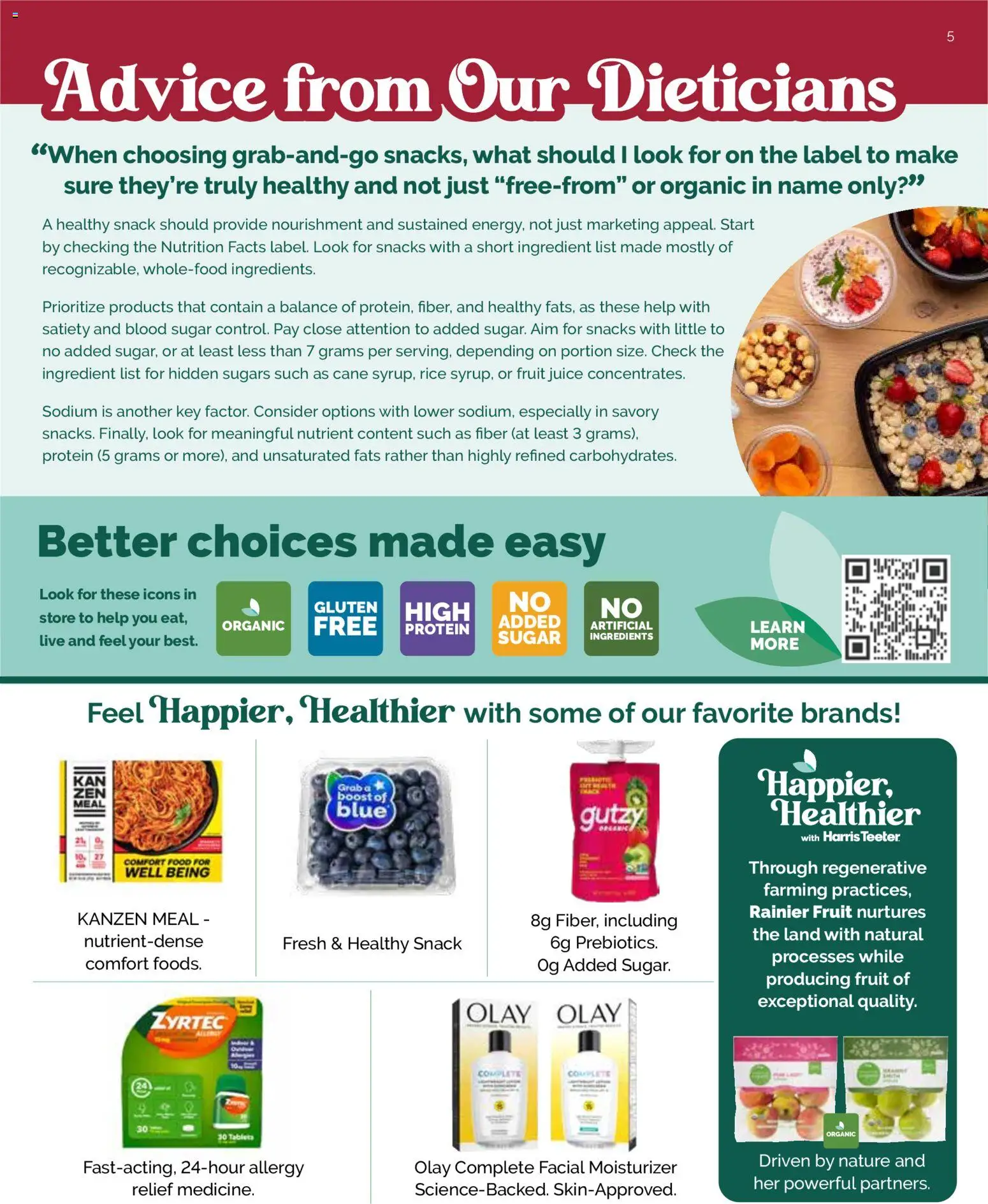 Harris Teeter Monthly Ad - valid from 22.04.2026 | Page: 5 | Products: Juice, Rice, Sugar