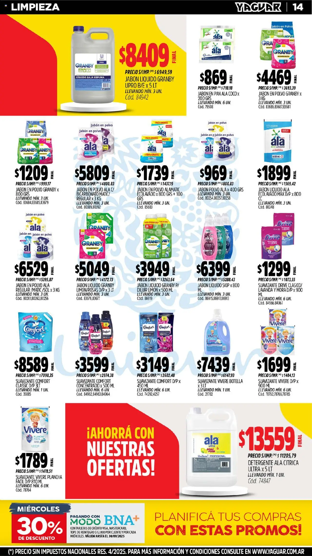 Yaguar - Misiones │ válido desde el 08.09.2025 | Página: 16 | Productos: Fragancia, Jabón líquido, Jabón en polvo, Limón