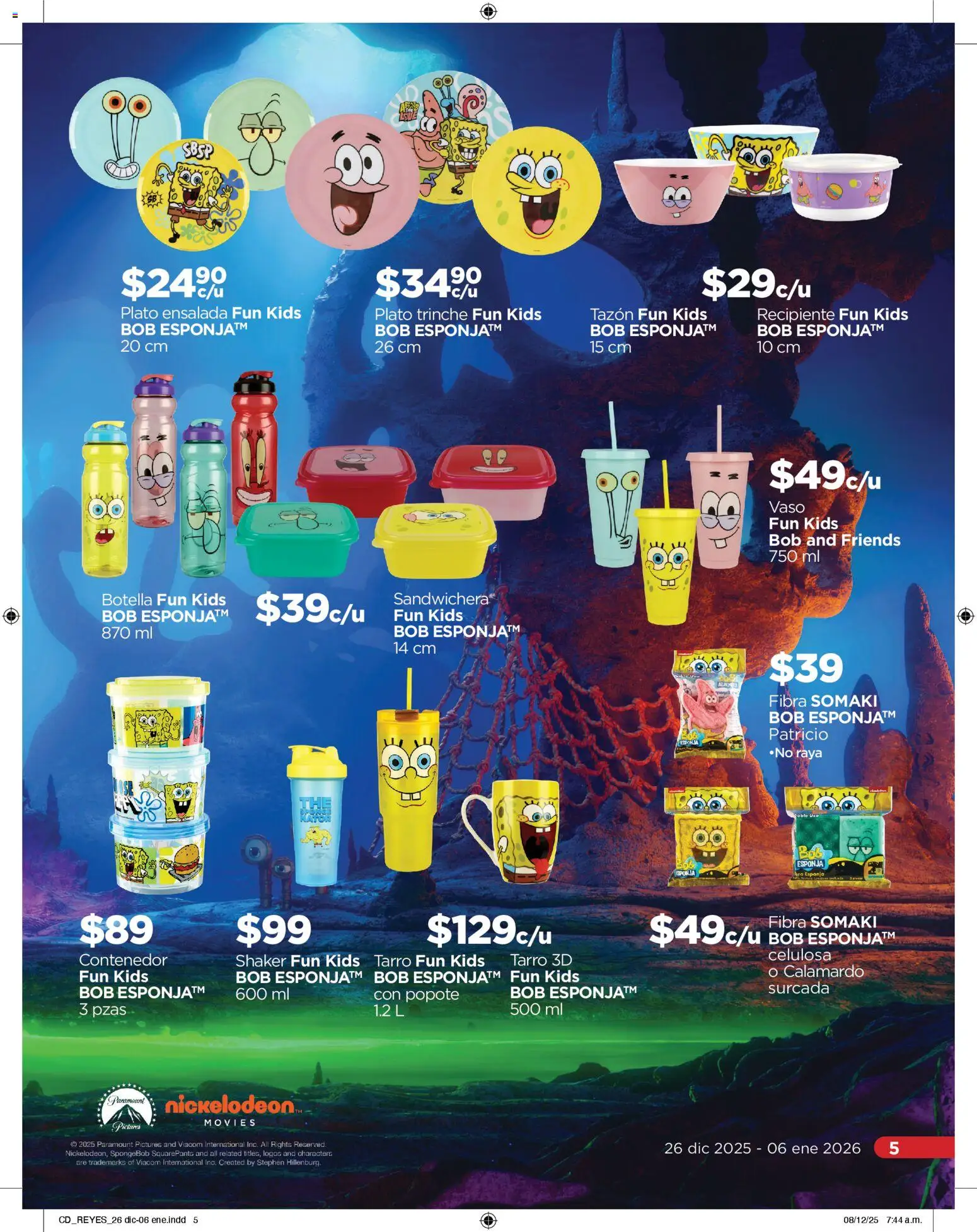 Nuevas ofertas de Chedraui válidas en toda la República Mexicana desde el 26.12.2025. ¡Encuentra las mejores ofertas en Chedraui folleto Reyes donde tus deseos se cumplen! | Página: 5 | Productos: Esponja, Ensalada, Contenedor, Botella