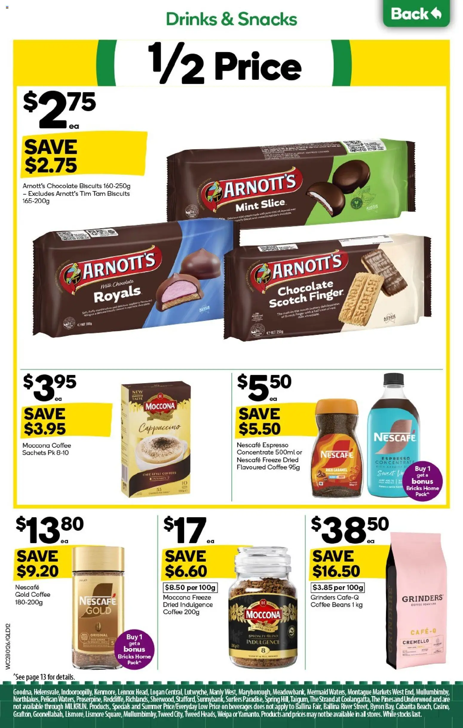 Woolworths catalogue - valid from 28.01.2026 | Page: 12 | Products: Milk, Coffee, Chocolate, Moccona