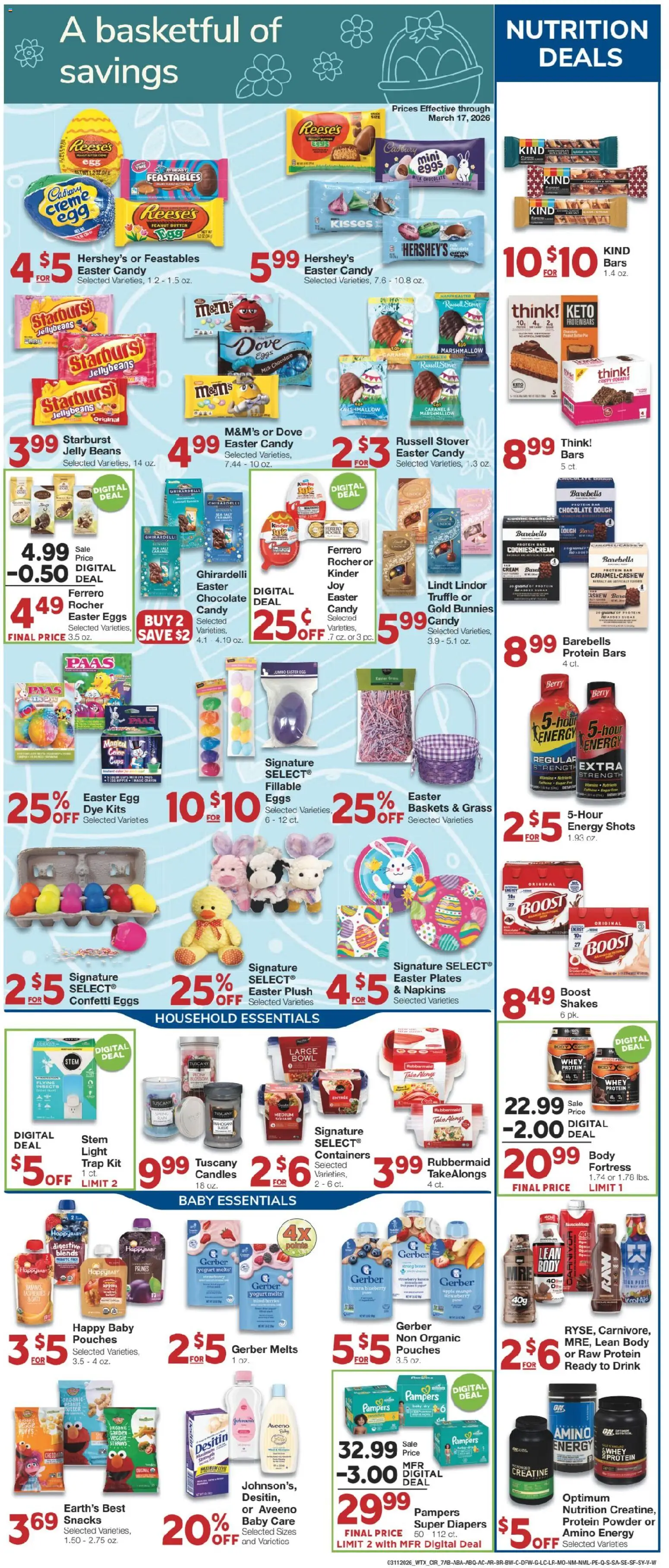 United Supermarkets Weekly Ad - valid from 10.03.2026 | Page: 7 | Products: Berries, Milk, Cream, Cookies