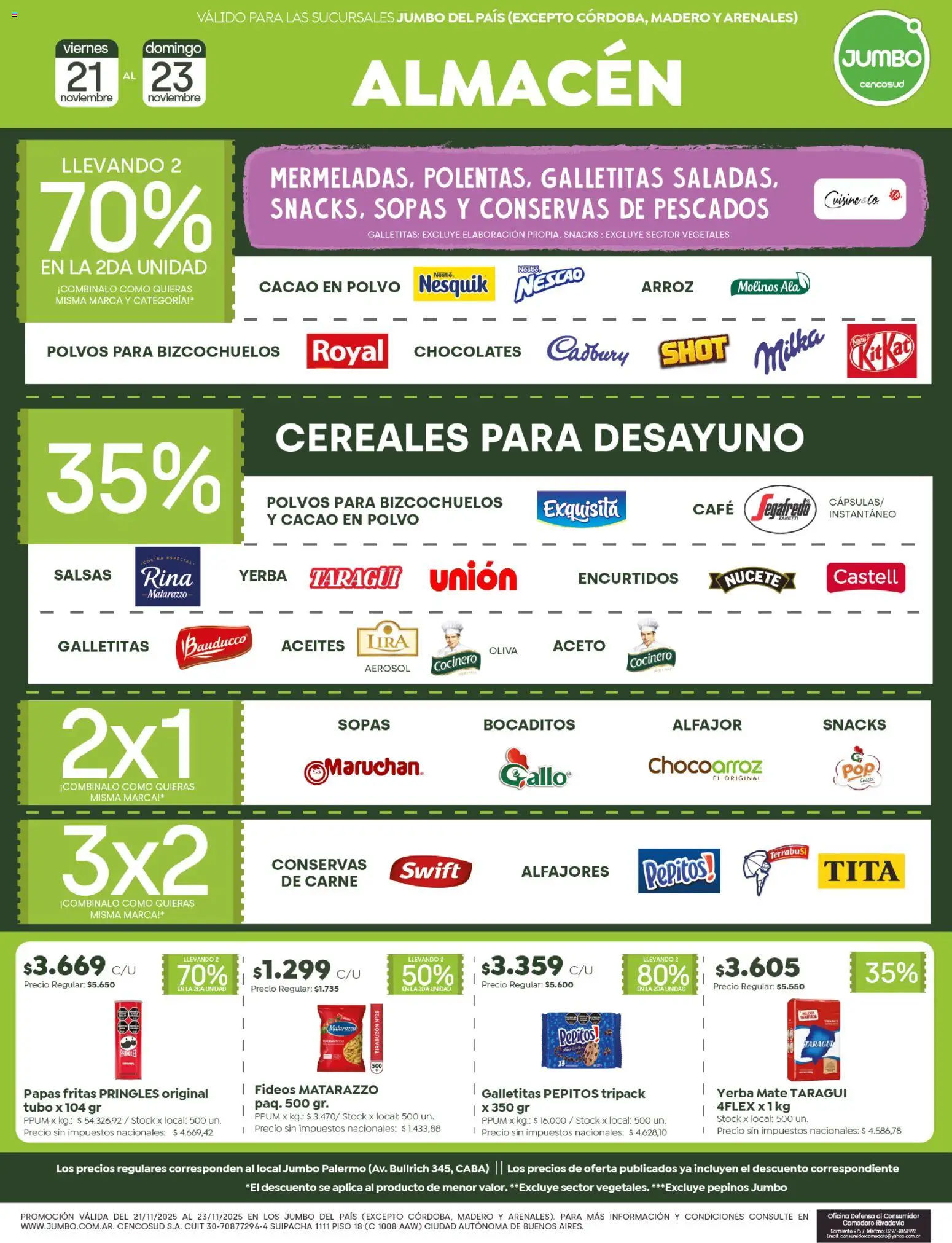 Jumbo - Ofertas  │ válido desde el 21.11.2025 | Página: 2 | Productos: Cocina, Polvo, Cereales, Pepinos