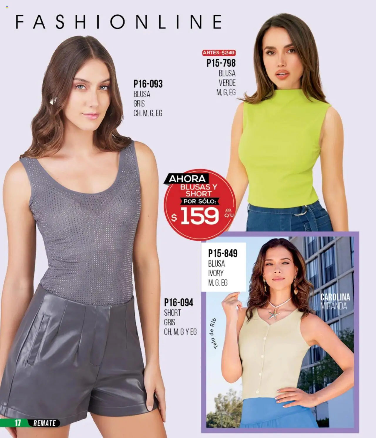 Nuevas ofertas de Cklass válidas en toda la República Mexicana desde el 13.08.2025. ¡Encuentra las mejores ofertas en Cklass - Catálogo Remate Total Ropa! | Página: 18 | Productos: Blusa, Short