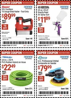 Harbor Freight Weekly Ad - valid from 14.07.2025 | Page: 16 | Products: Pneumatic, Sander, Battery, Gun