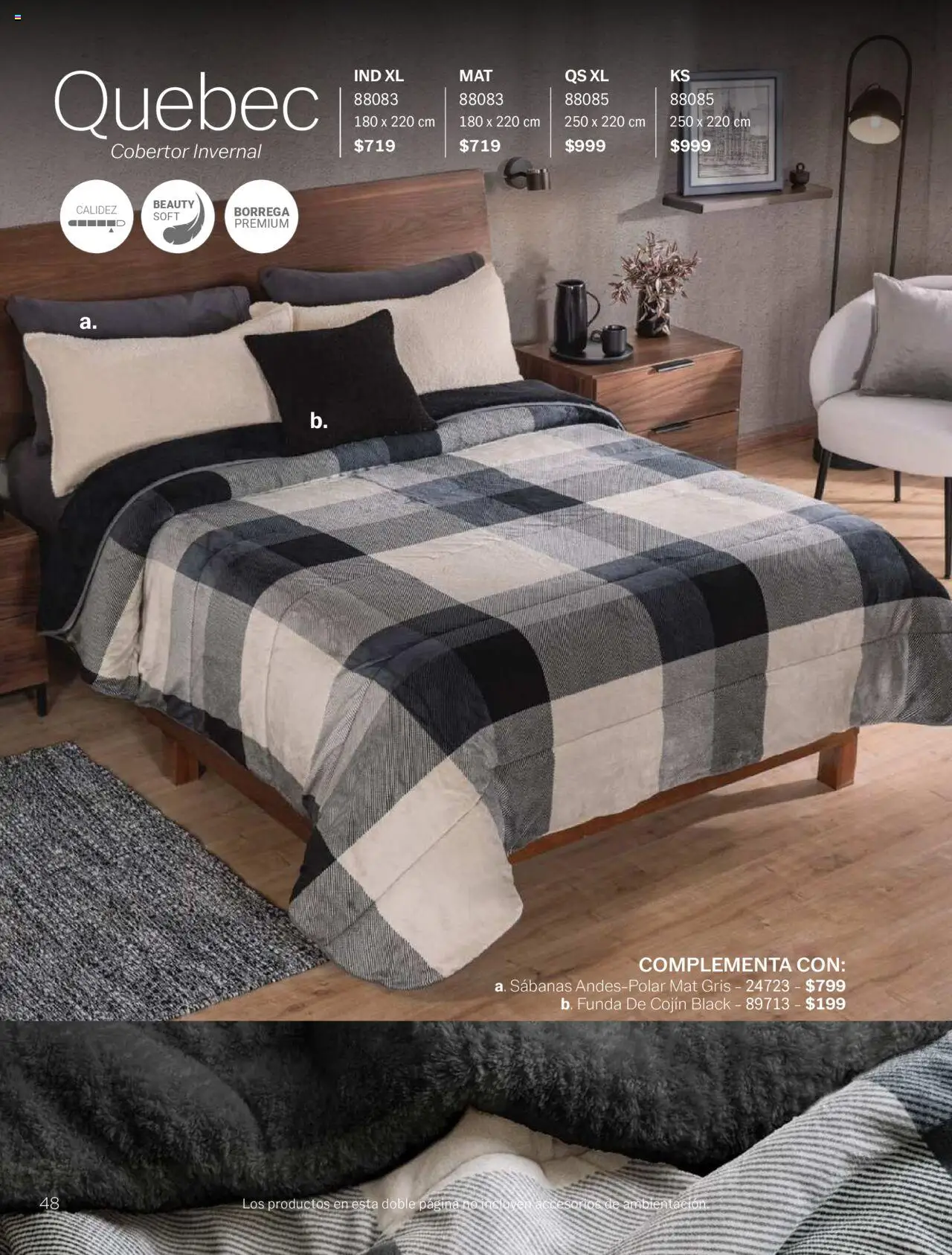 Nuevas ofertas de Vianney válidas en toda la República Mexicana desde el 15.08.2025. ¡Encuentra las mejores ofertas en Vianney - Catálogo Invierno! | Página: 50 | Productos: Cobertor, Funda, Sabanas