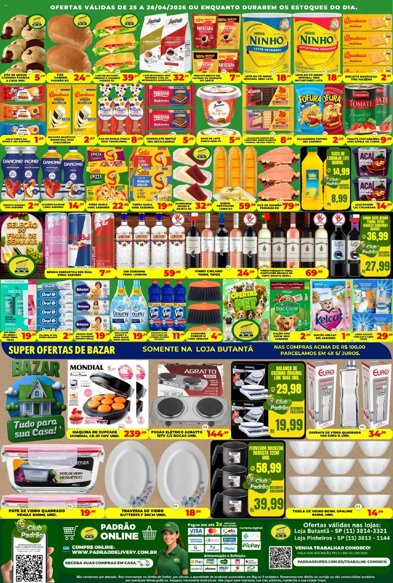 Supermercado Padrão Folheto - válido de 25.04.2026 | Página: 2 | Produtos: Iogurte, Pão de forma, Açaí, Tigela
