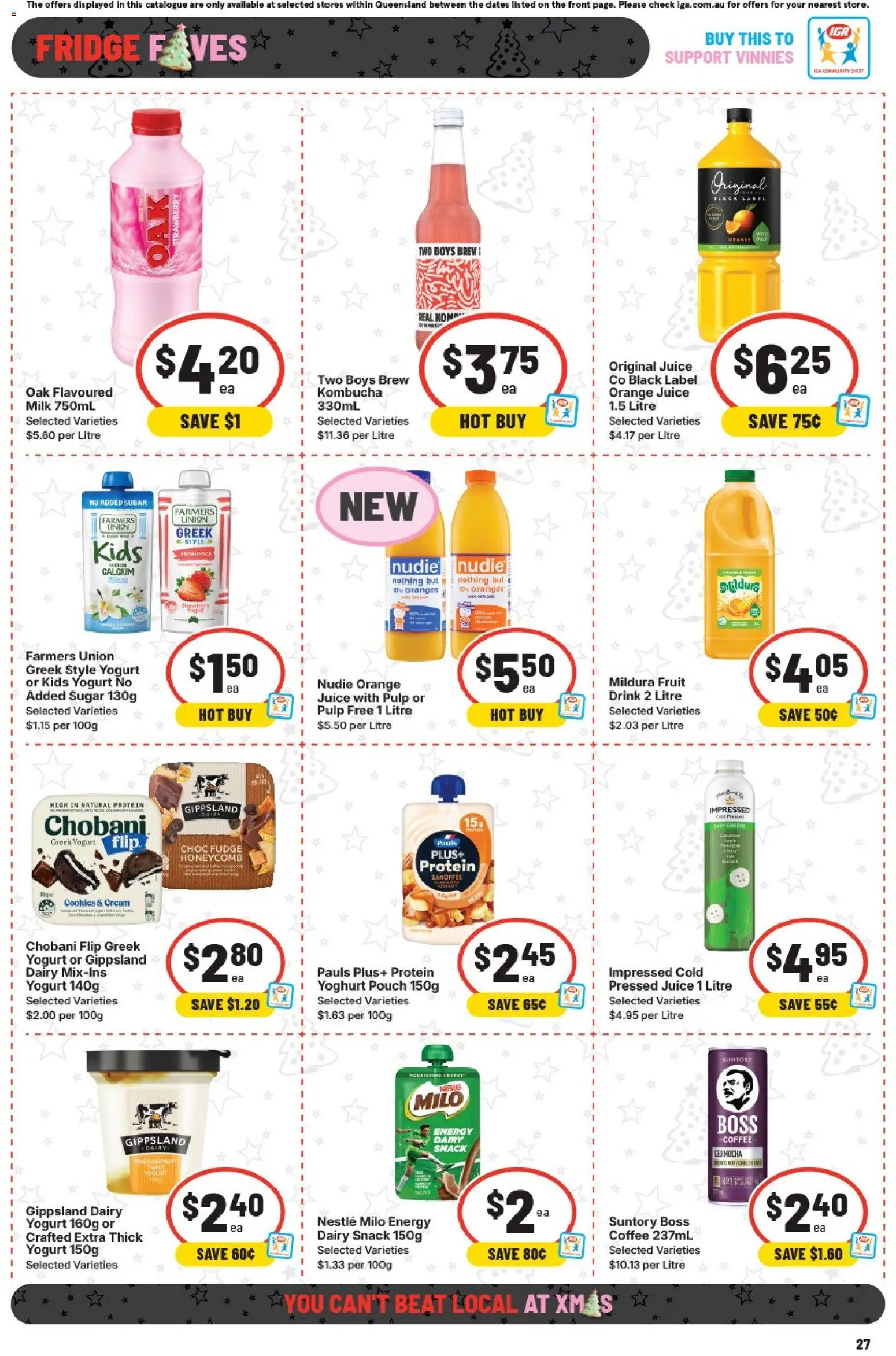 IGA catalogue - valid from 10.12.2025 | Page: 31 | Products: Milk, Yoghurt, Coffee, Sugar