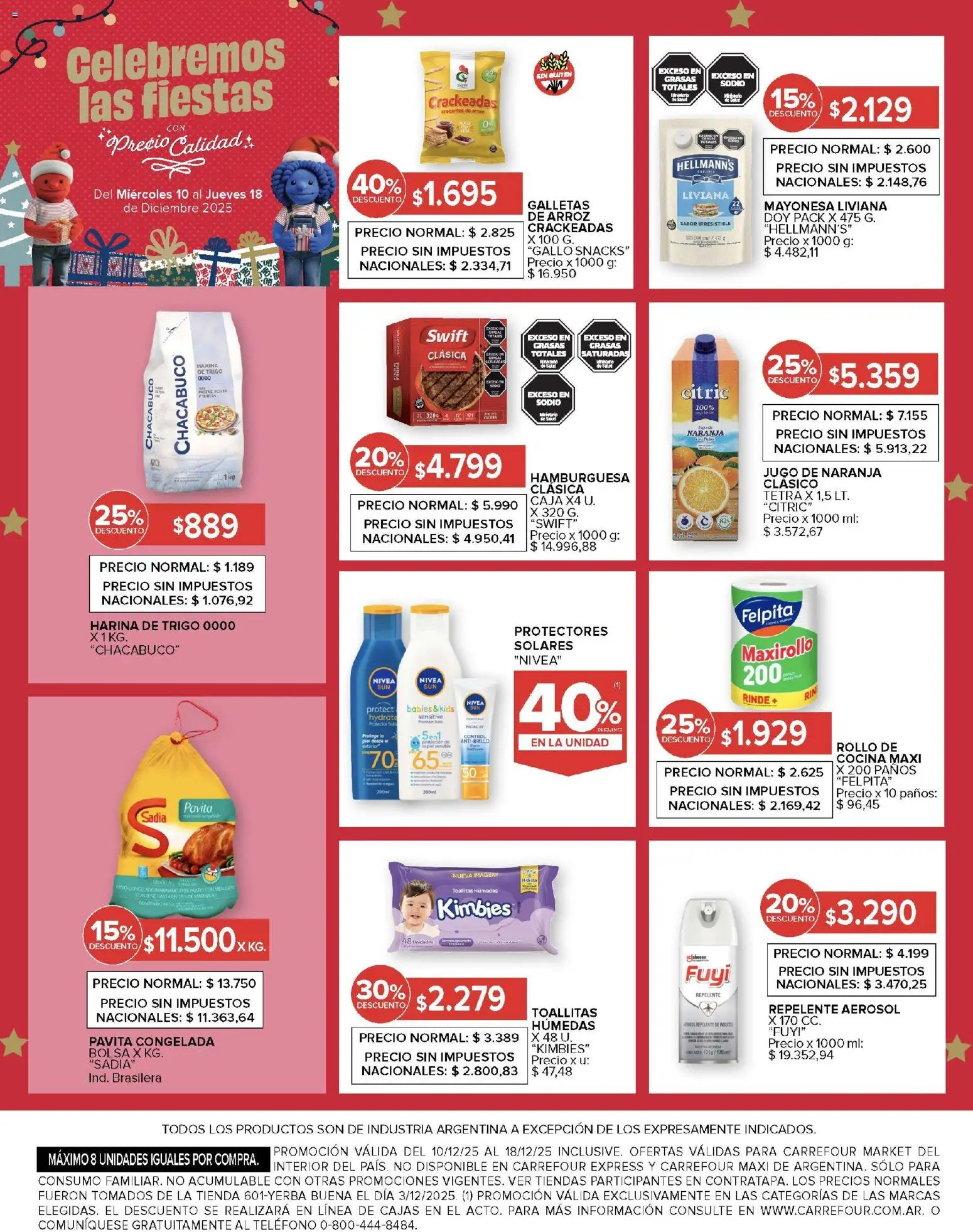 Carrefour Market catálogo │ válido desde el 10.12.2025 | Página: 12 | Productos: Teléfono, Cocina, Toallitas húmedas, Arroz