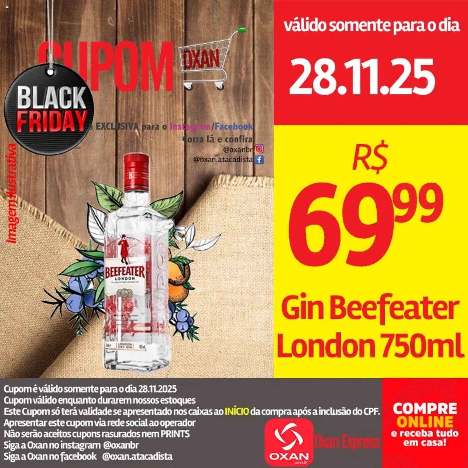 Oxan Atacadista Folheto - válido de 28.11.2025 | Página: 1 | Produtos: Gin