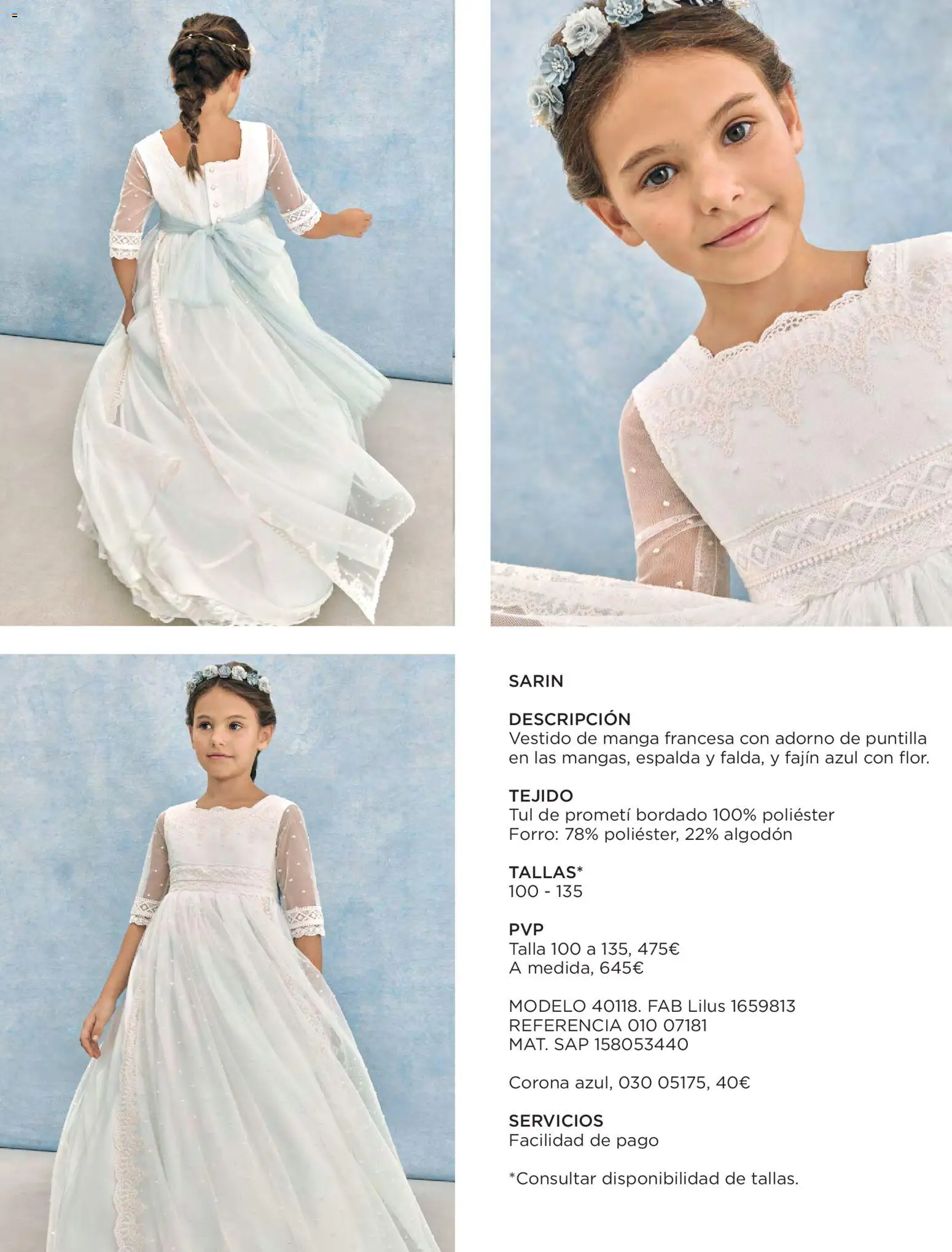 Nuevas ofertas de El Corte Inglés válidas en toda la República Mexicana desde el 20.11.2025. ¡Encuentra las mejores ofertas en El Corte Inglés catálogo Comuniones 2026! | Página: 16 | Productos: Manga, Algodón, Vestido