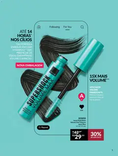 Avon - Campanha 04 - Pré-Visualização do folheto da loja Avon, válido de 18.02.2026 | Página: 5 | Produtos: Máscara para cílios