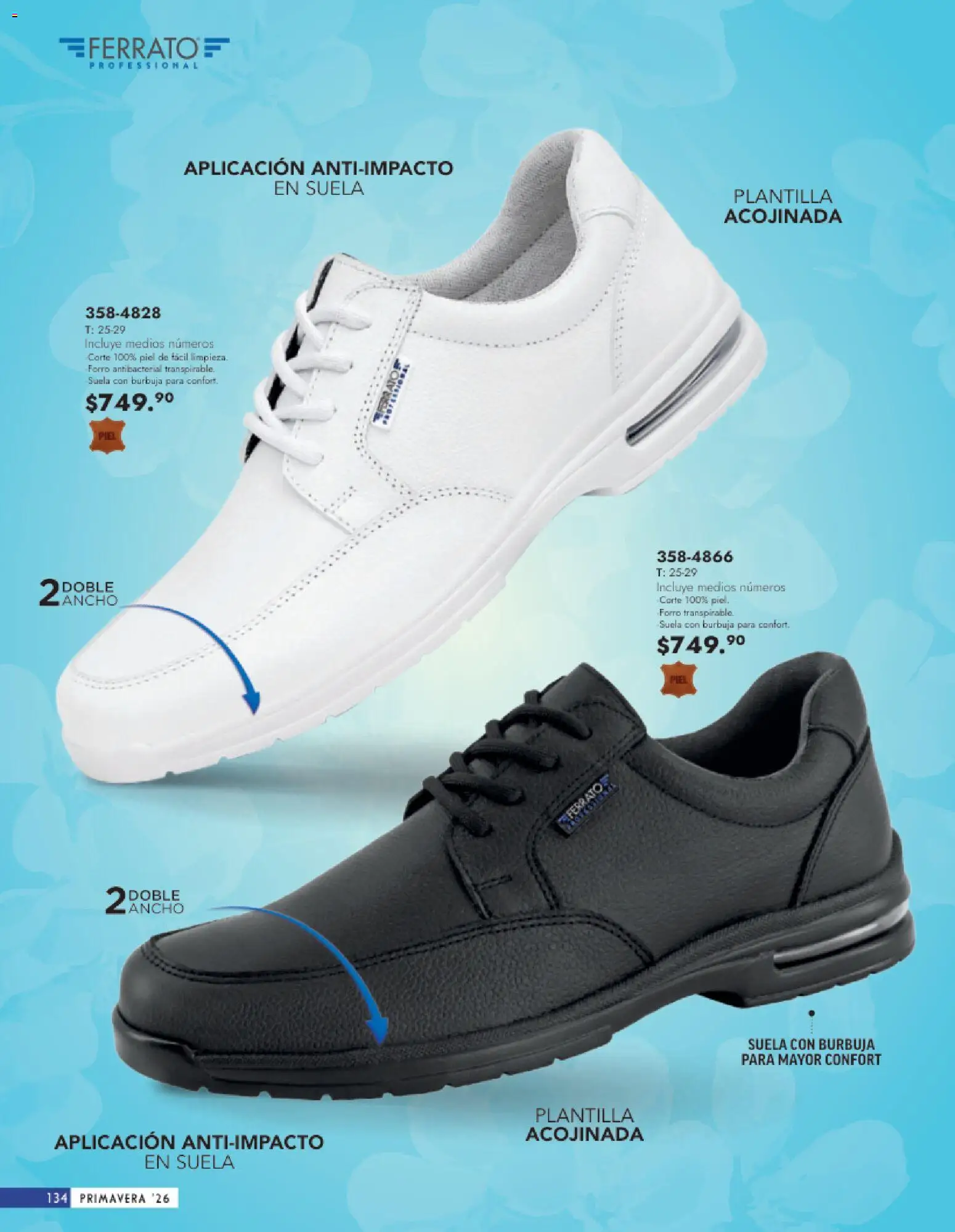 Nuevas ofertas de Andrea válidas en toda la República Mexicana desde el 25.01.2026. ¡Encuentra las mejores ofertas en Andrea catálogo Calzado Caballero! | Página: 134