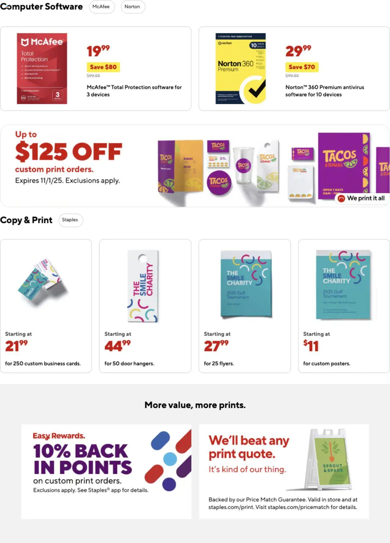 Staples Weekly Ad - valid from 21.09.2025 | Page: 10 | Products: Spade, Computer