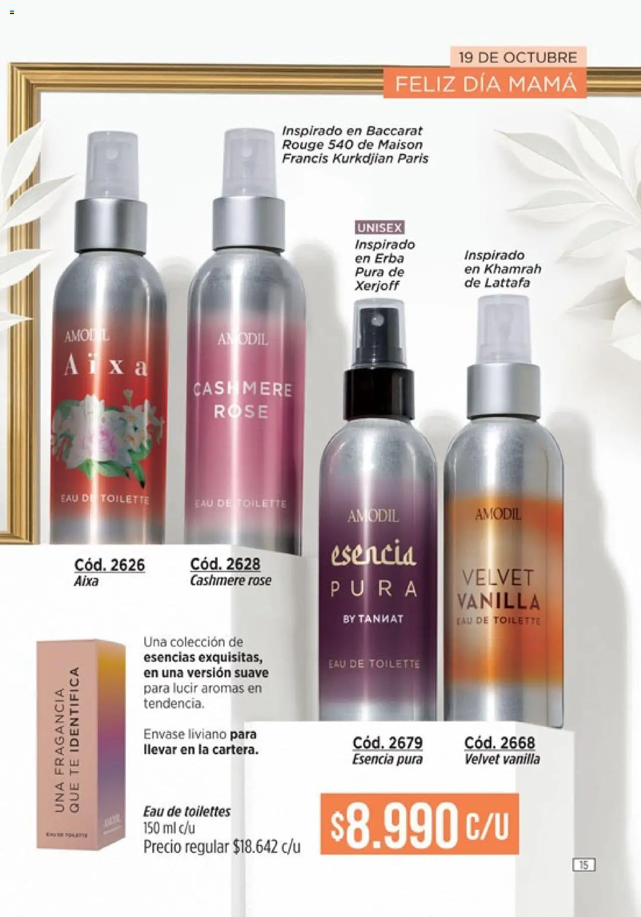 Catálogo Amodil Campaña 14 │ válido desde el 19.08.2025 | Página: 15 | Productos: Fragancia, Eau de toilette, Té, Esencias