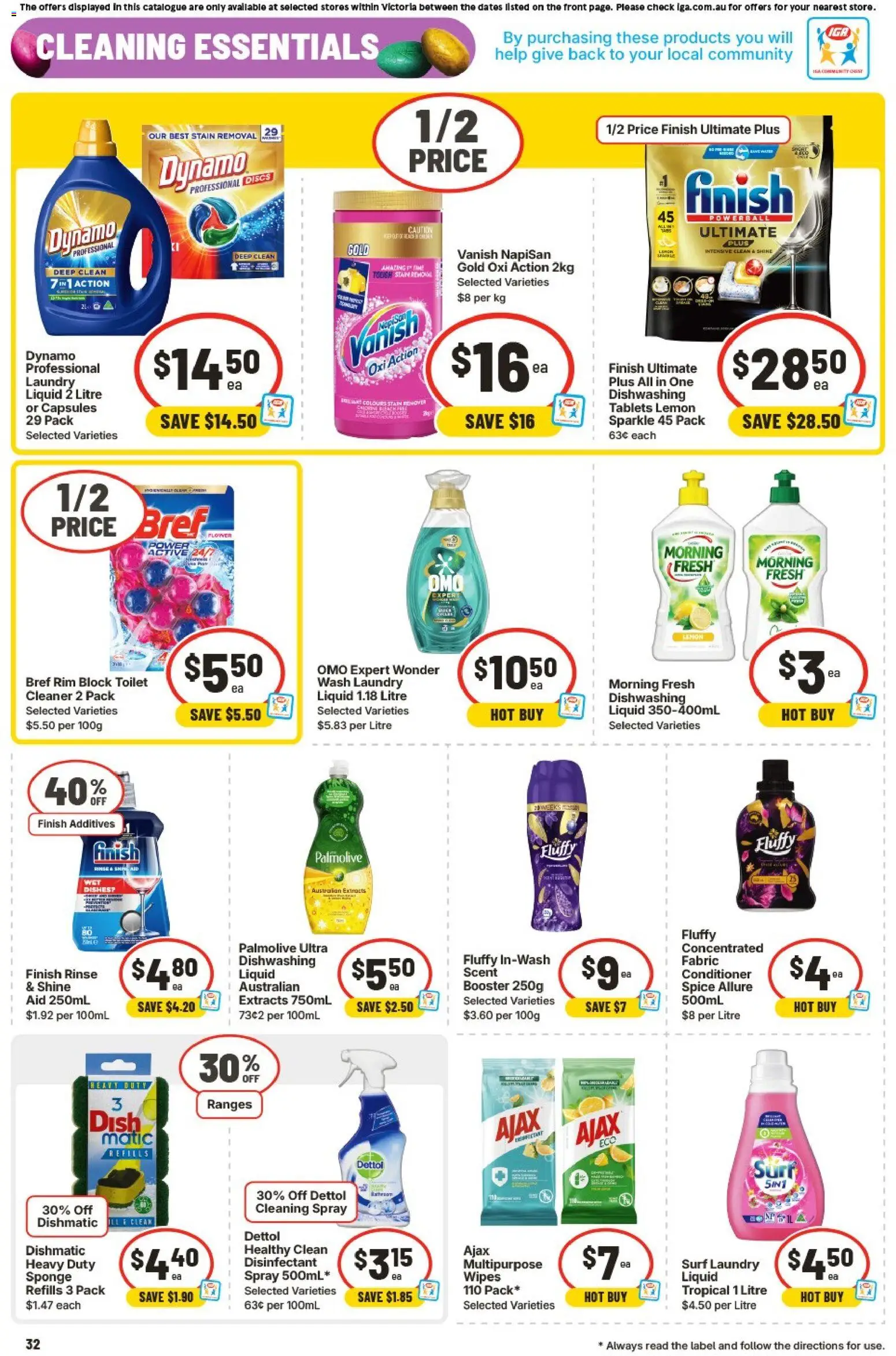 IGA catalogue - valid from 18.03.2026 | Page: 31 | Products: Toilet, Cleaner, Lemon, Multipurpose
